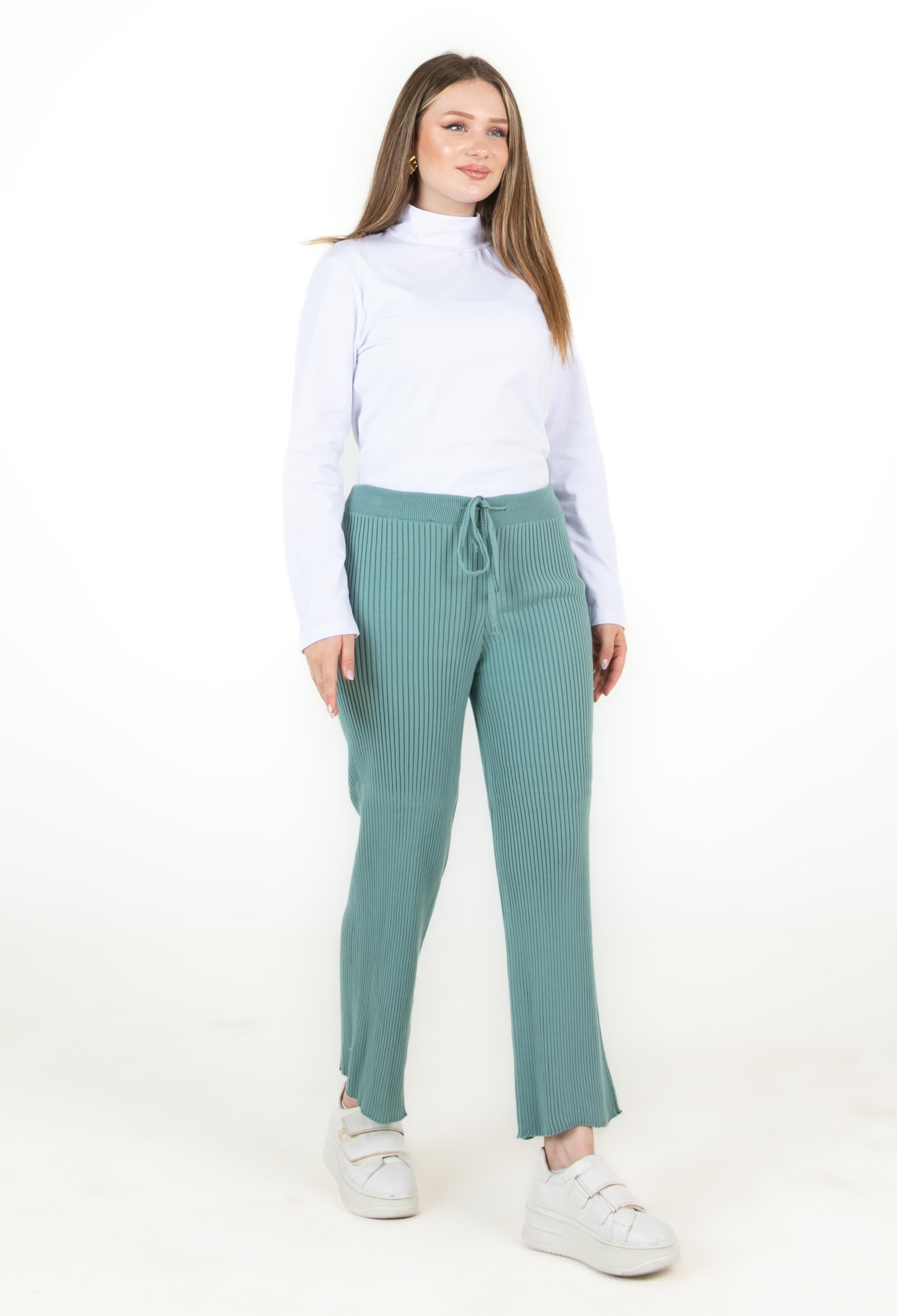 Knitted Trousers MINT - Brand: Sortie Collection - Women & Kids, Baby Clothes Wholesale - TheBS Women