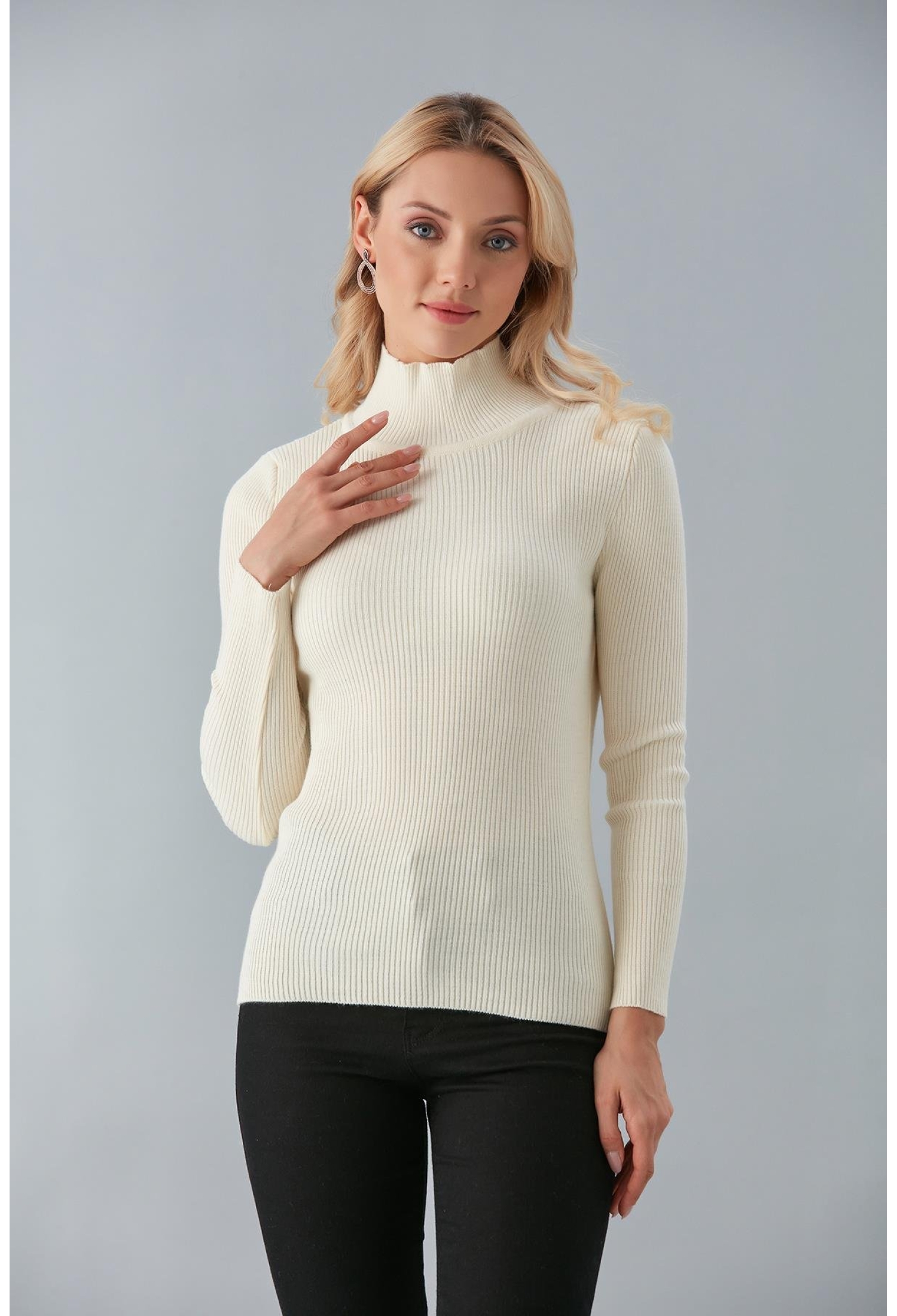 Half Turtleneck Sweater - Brand: Sortie Collection - Women & Kids, Baby Clothes Wholesale - TheBS Women