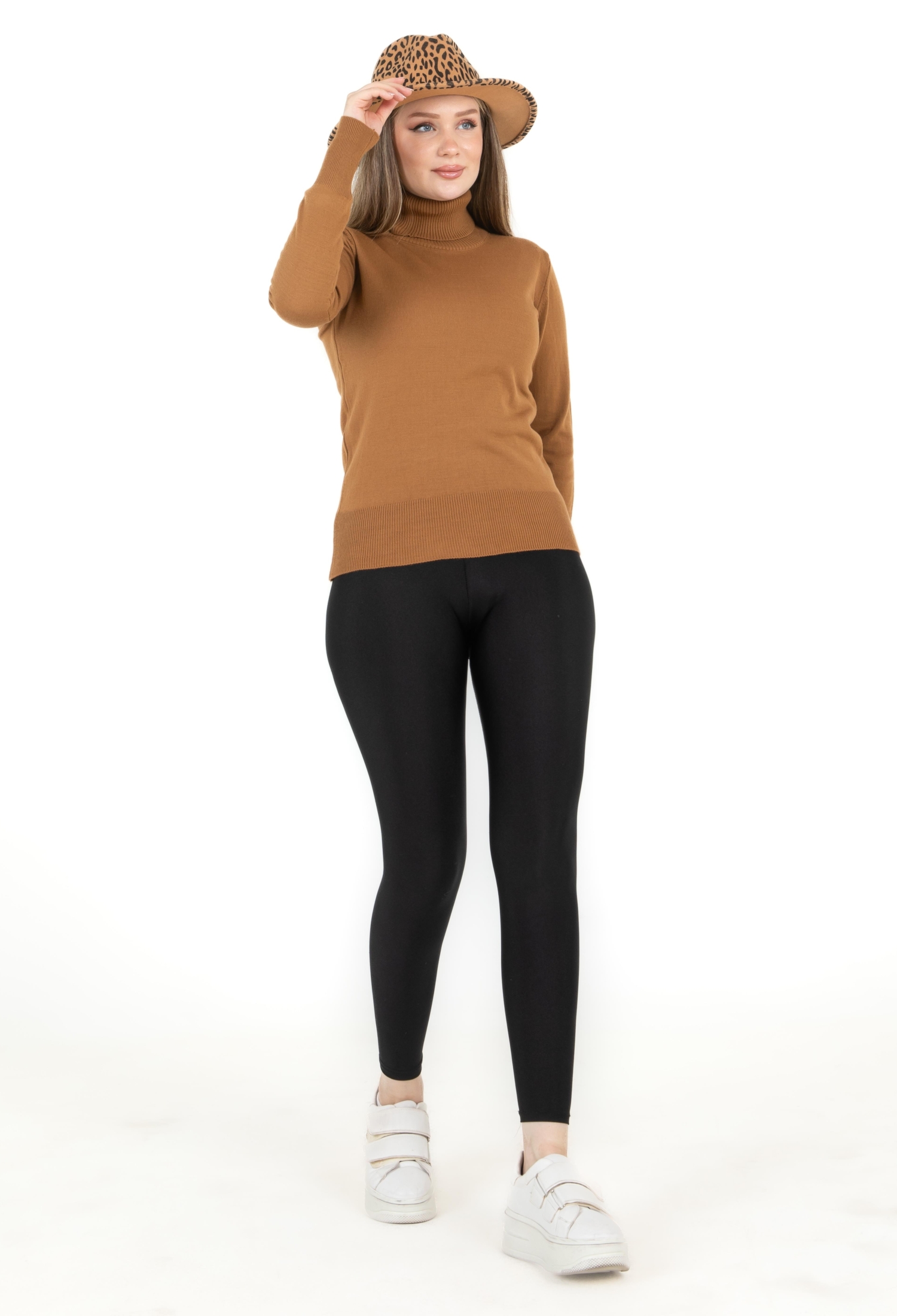 Turtleneck Basic Sweater - Soil - Brand: Sortie Collection - Women & Kids, Baby Clothes Wholesale - TheBS Women