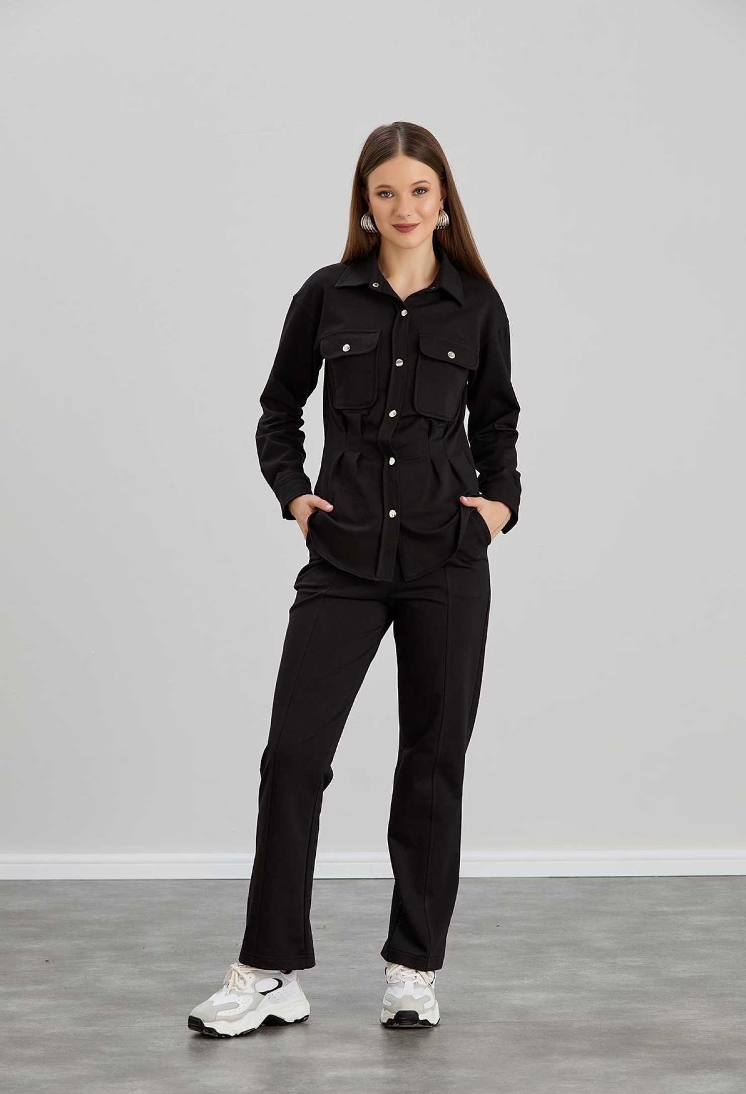 Snap Button Double Thread Shirt - Brand: Sortie Collection - Women & Kids, Baby Clothes Wholesale - TheBS Women