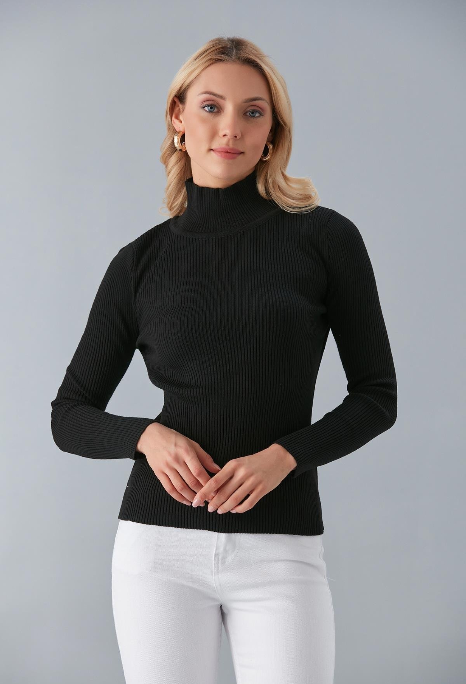 Half Turtleneck Sweater - Brand: Sortie Collection - Women & Kids, Baby Clothes Wholesale - TheBS Women
