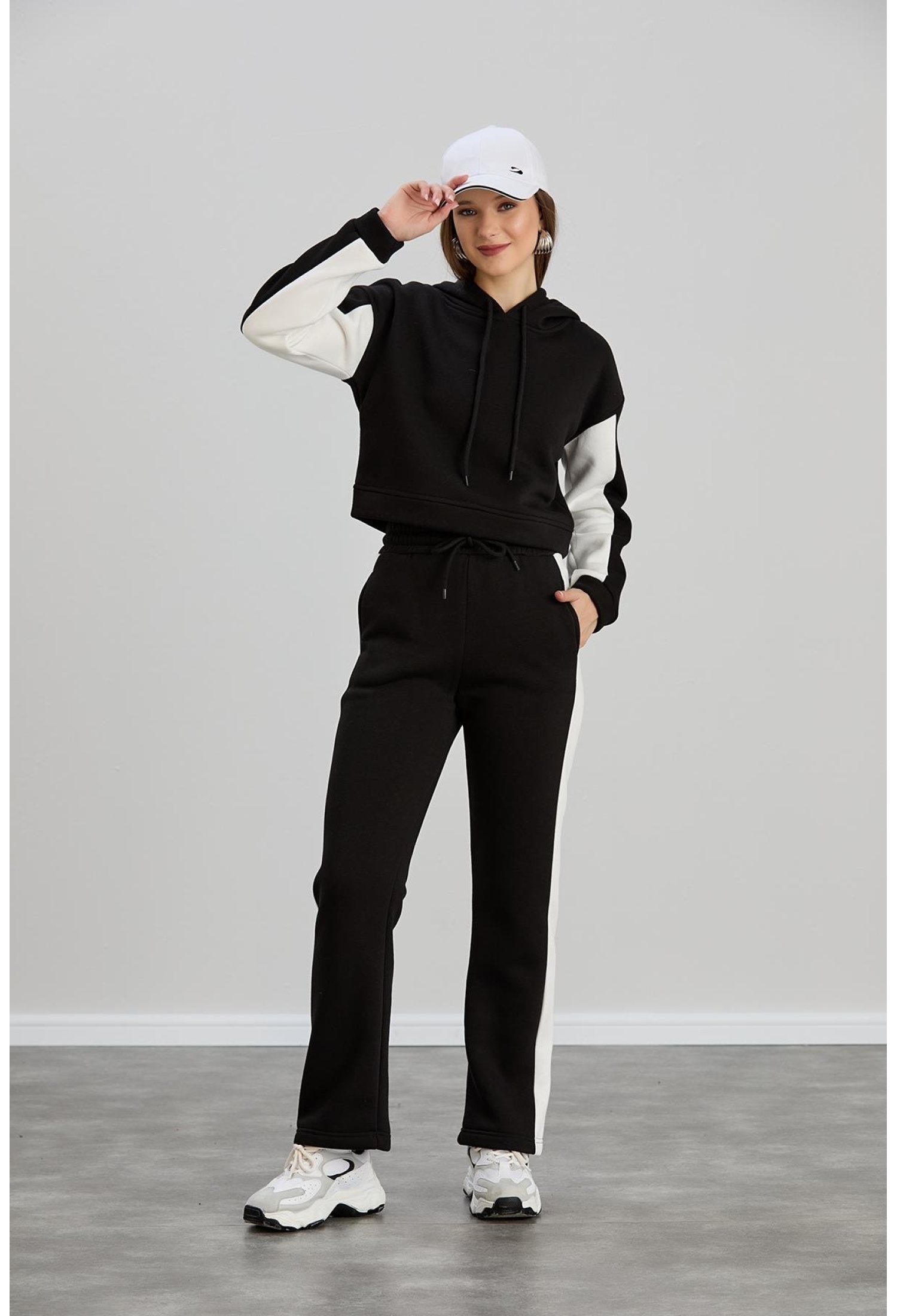 Hooded Crop Sweat - Brand: Sortie Collection - Women & Kids, Baby Clothes Wholesale - TheBS Women