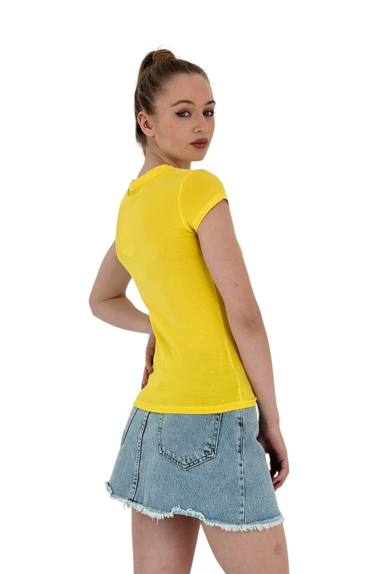 Summer Letter Print Short Sleeve Slim Black T-Shirt - Brand: MISS POEM - Women & Kids, Baby Clothes Wholesale - TheBS Women