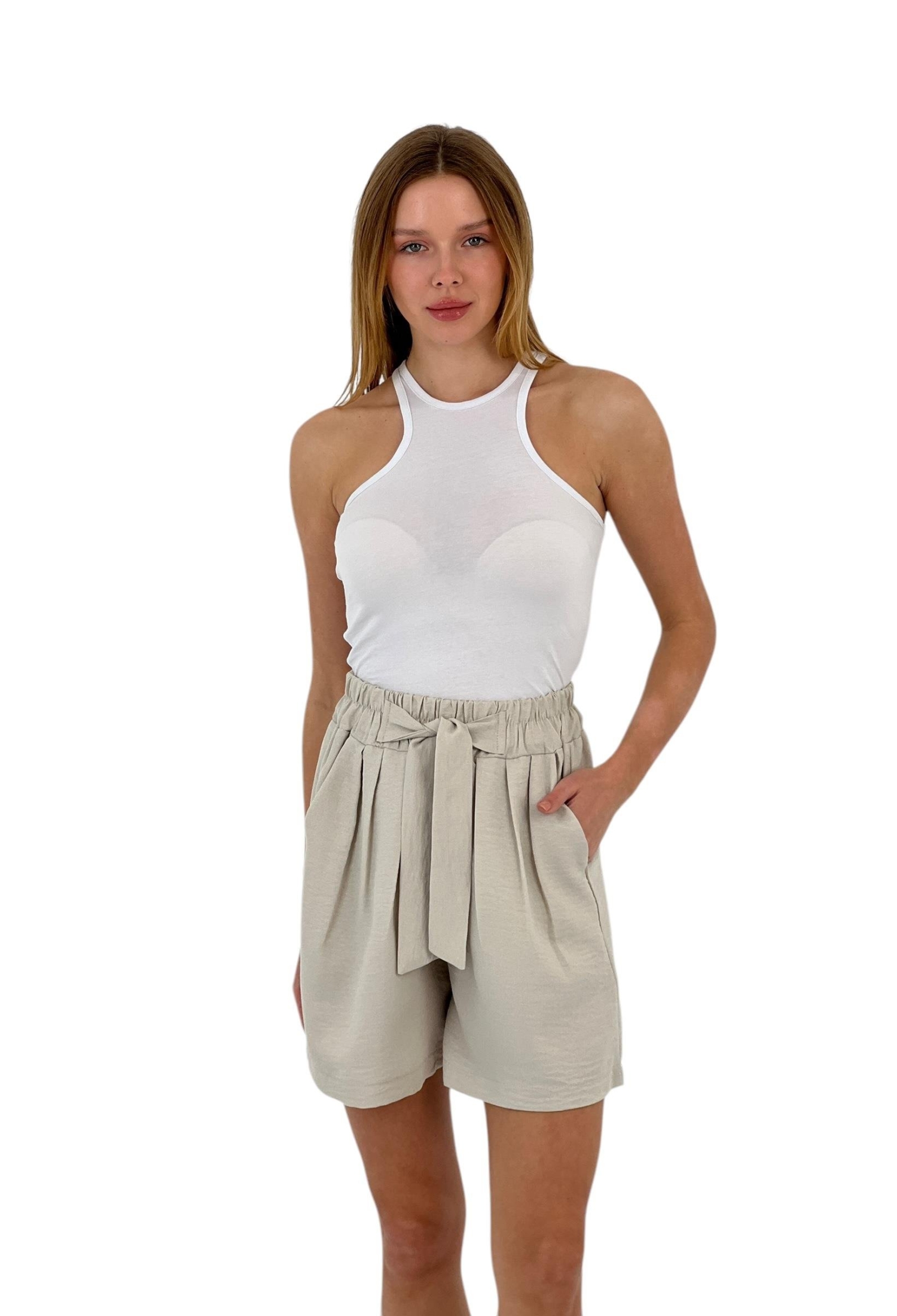 Belted High Waist Shorts - Brand: MISS POEM - Women & Kids, Baby Clothes Wholesale - TheBS Women