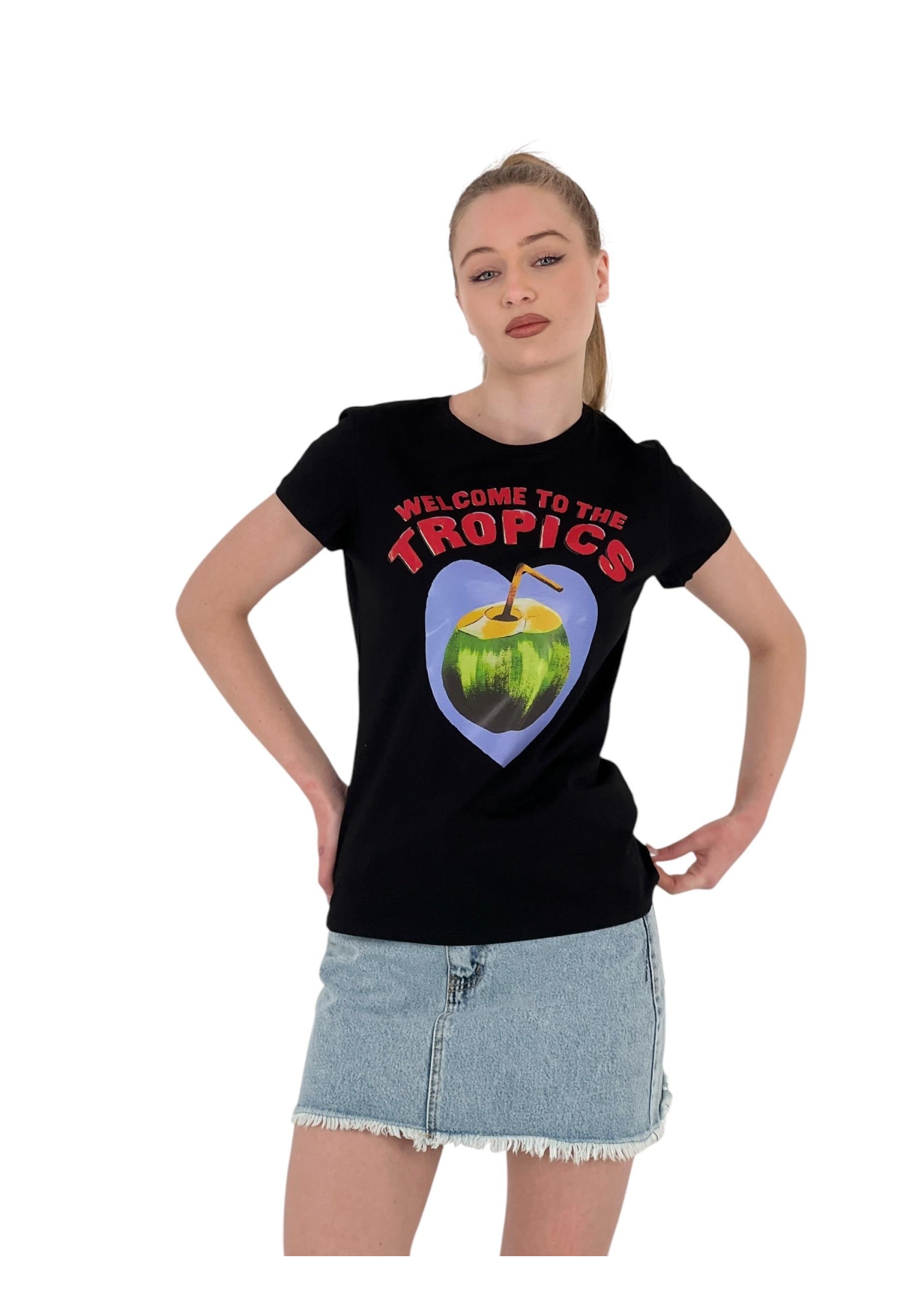 Fruit Printed Short Sleeve SummerT-shirt - Brand: MISS POEM - Women & Kids, Baby Clothes Wholesale - TheBS Women