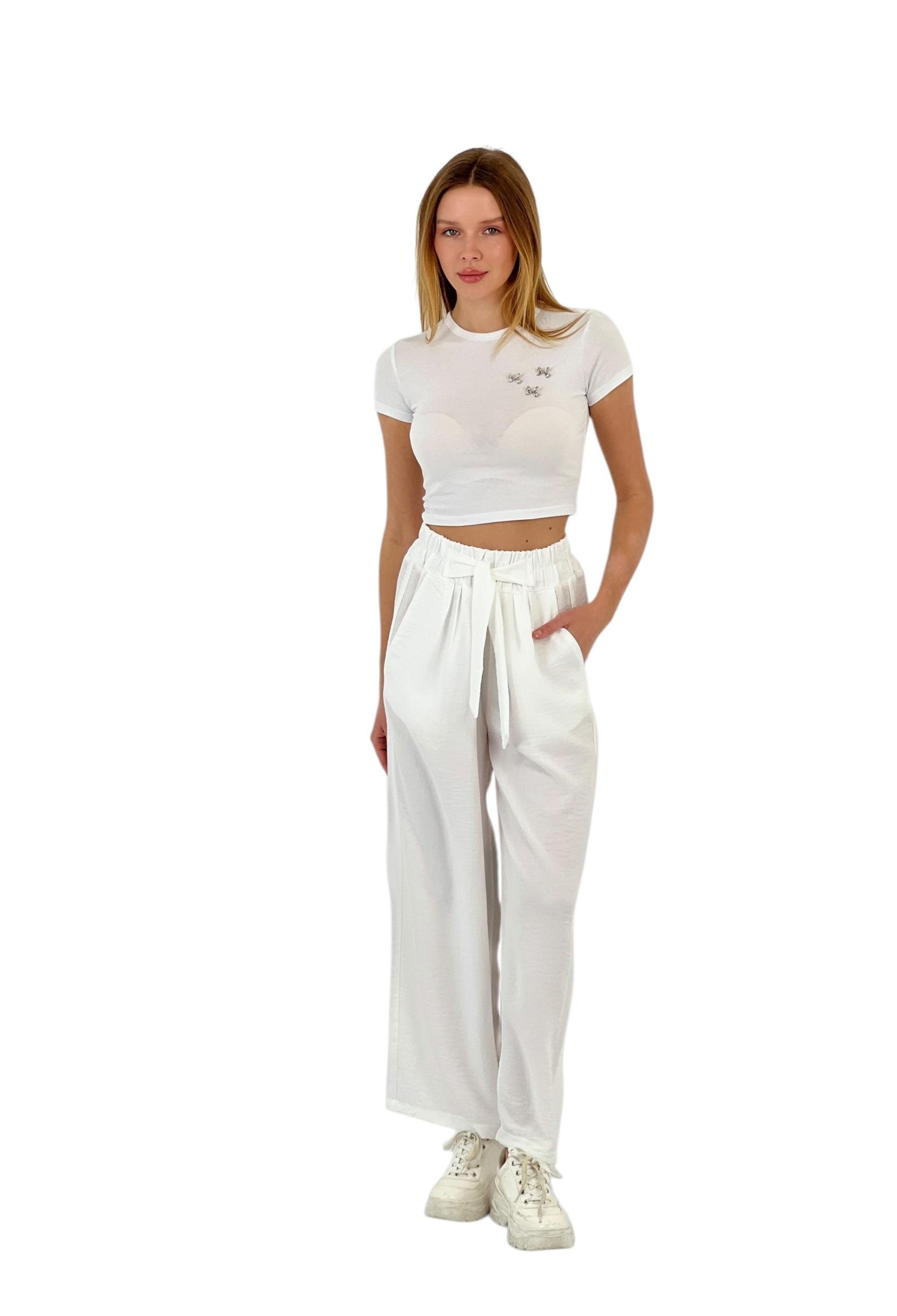 Wide Leg Belted Pants - Brand: MISS POEM - Women & Kids, Baby Clothes Wholesale - TheBS Women