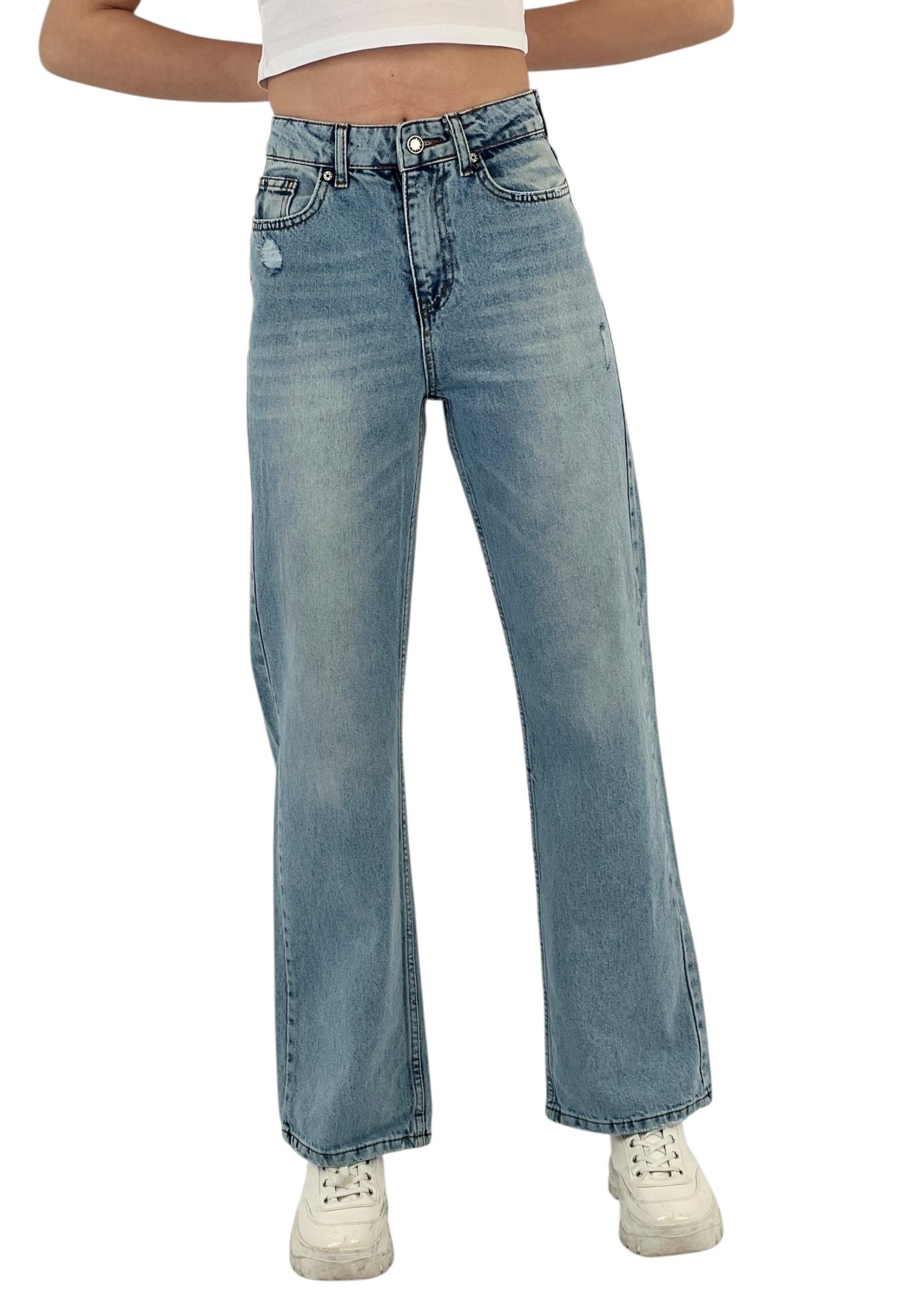 White Leg Denim - Brand: MISS POEM - Women & Kids, Baby Clothes Wholesale - TheBS Women