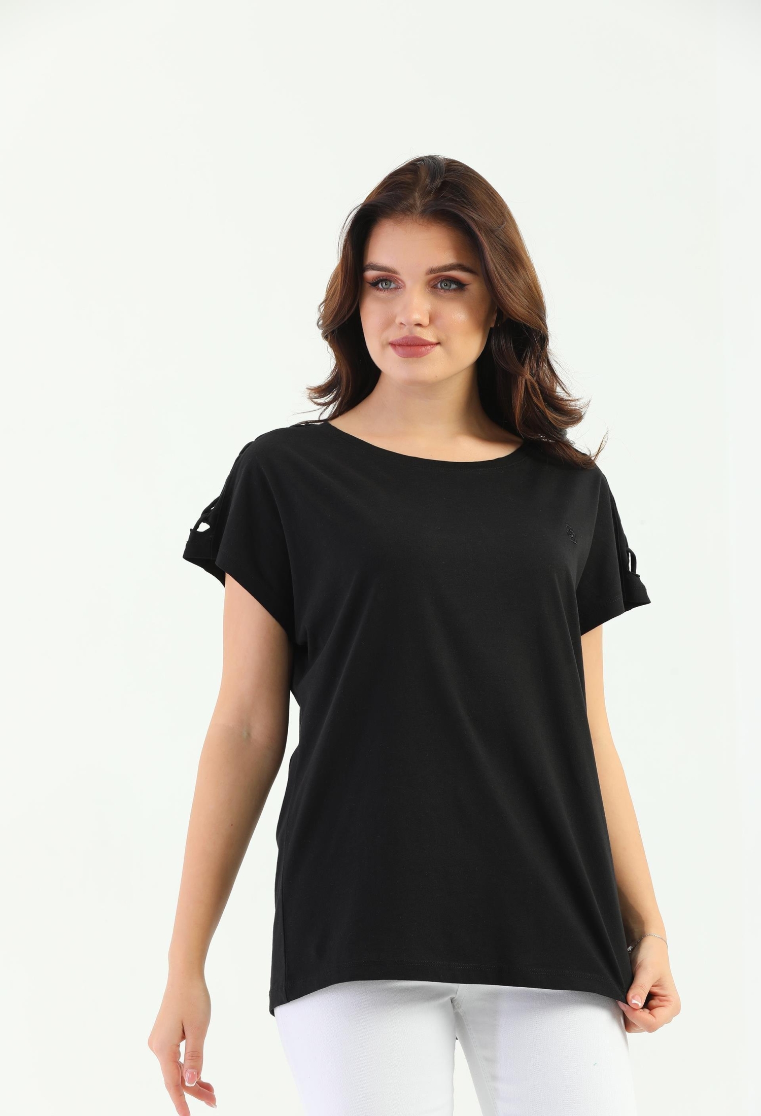 EdelleShoulder Braided Women's T-Shirt - Brand: EDELLE - Women & Kids, Baby Clothes Wholesale - TheBS Women