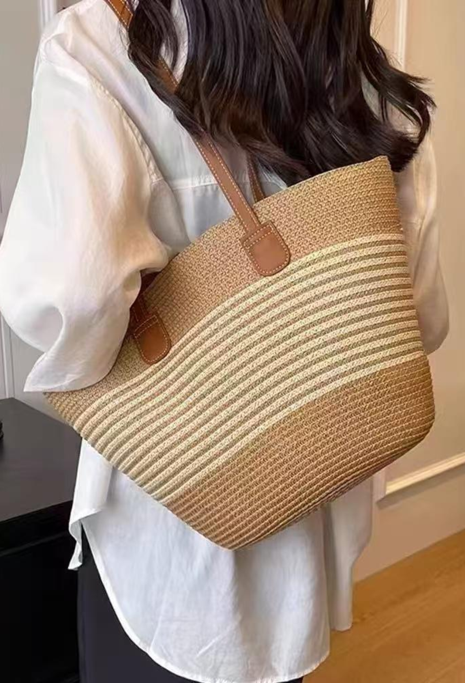 Camel Straw Bag - Brand: Axesoire - Women & Kids, Baby Clothes Wholesale - TheBS Women