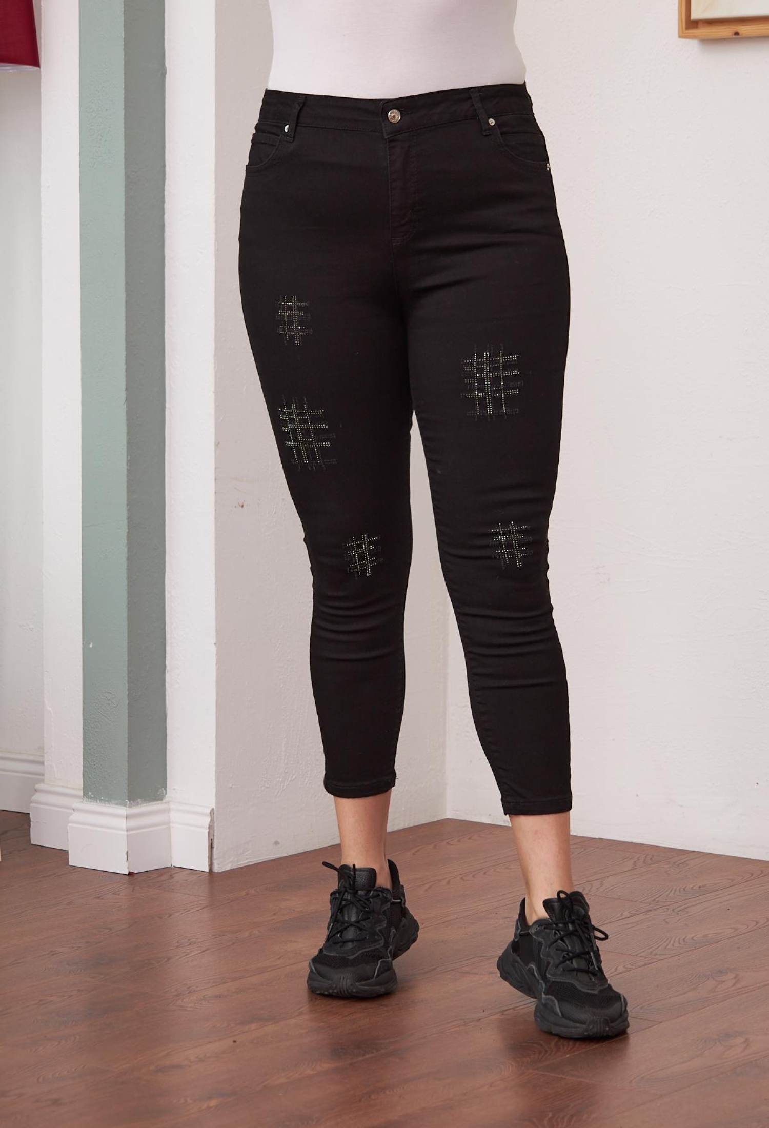 Checkered Skinny Leg Mom Jeans - Brand: RMG - Women & Kids, Baby Clothes Wholesale - TheBS Women