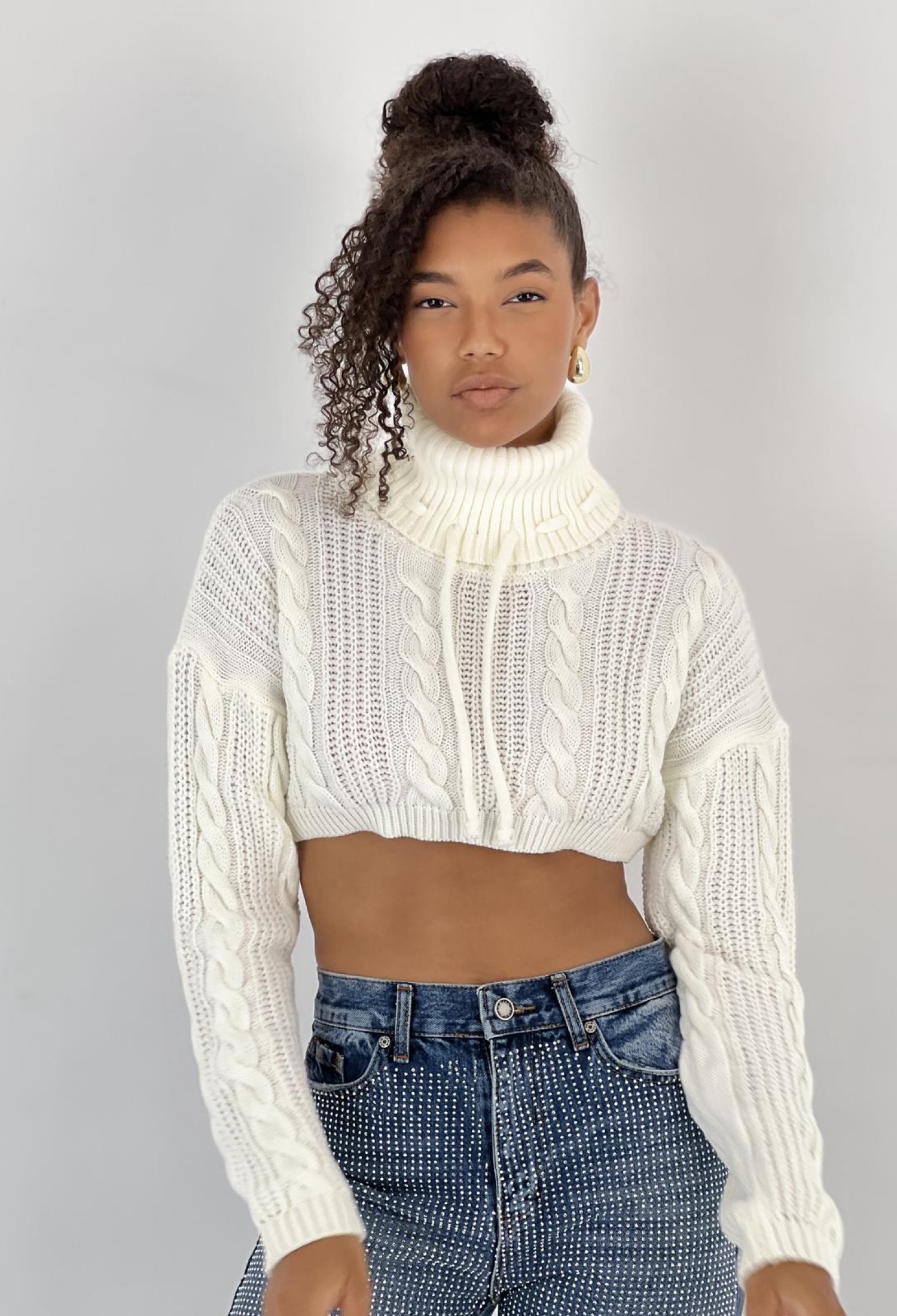 White Casual Sexy Streetwear Boho Crop Top - Brand: MISS POEM - Women & Kids, Baby Clothes Wholesale - TheBS Women