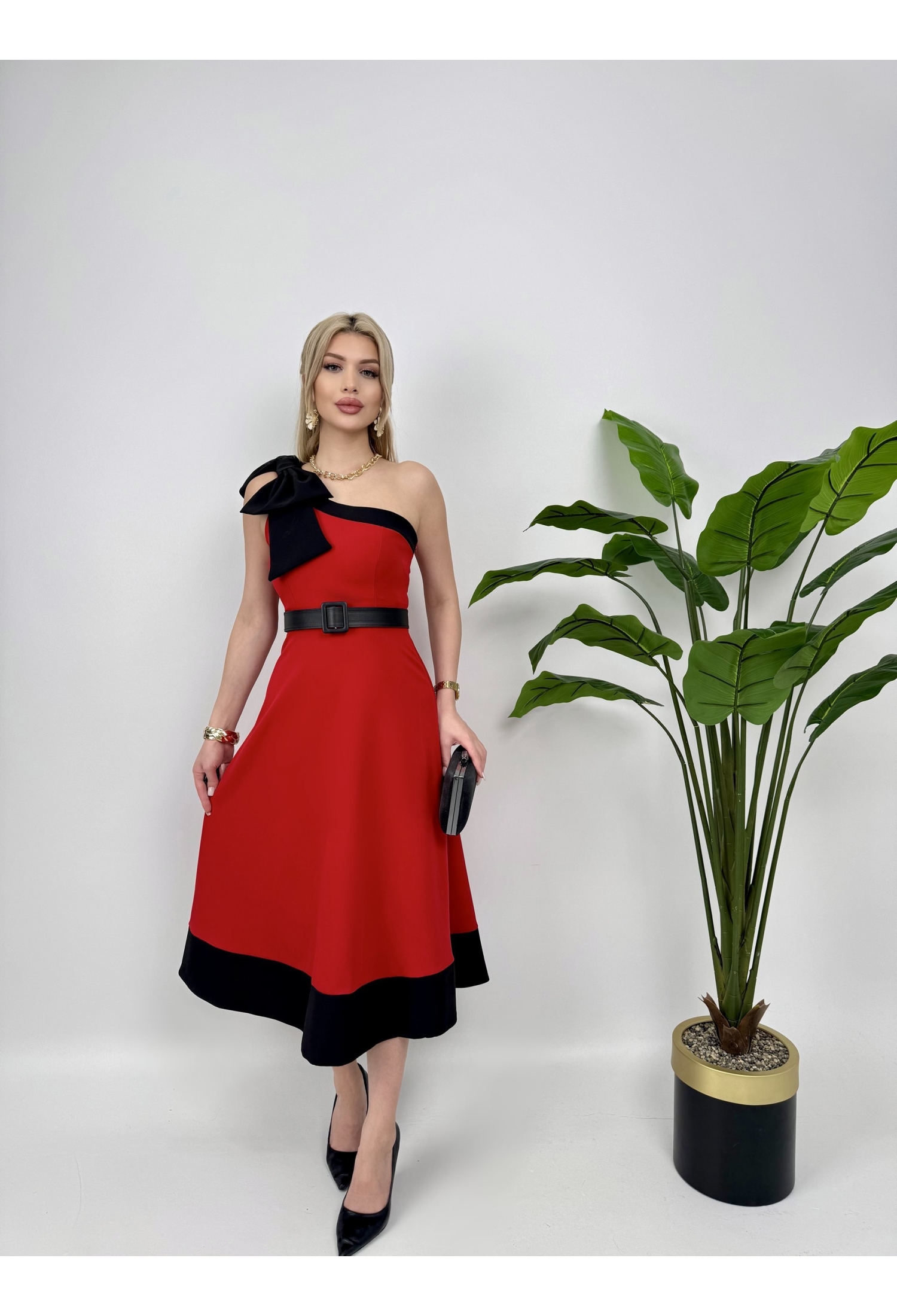 Elegant Sleeveless A-Line Midi Dress - Brand: Miss Janell - Women & Kids, Baby Clothes Wholesale - TheBS Women