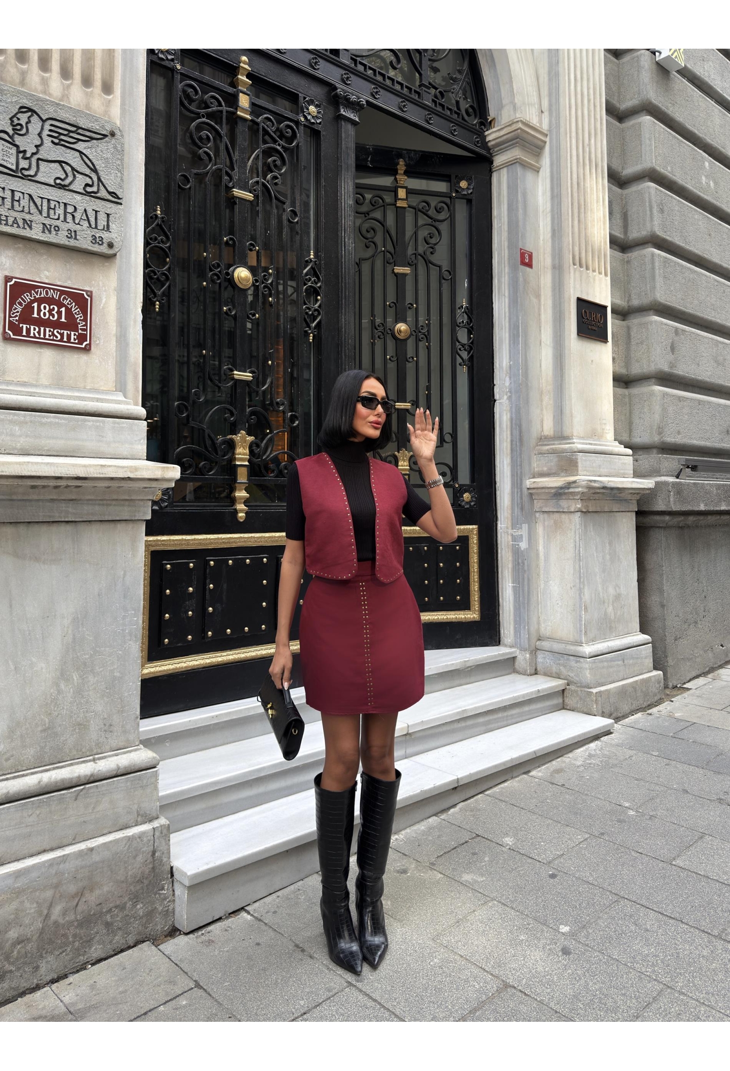 Bodycon Mini Skirt With Zip Up Closure - Brand: Miss Janell - Women & Kids, Baby Clothes Wholesale - TheBS Women