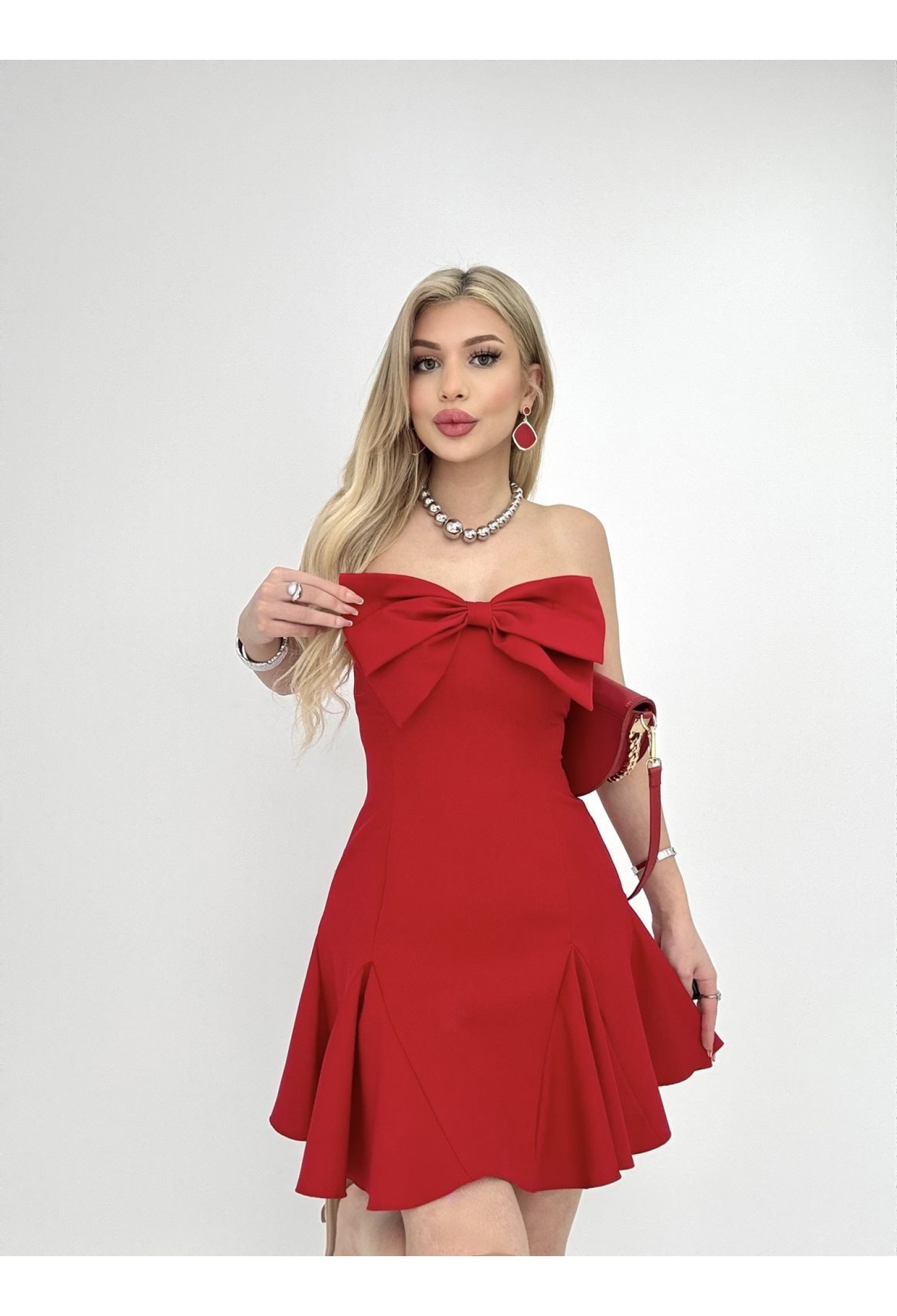 Strapless Fit And Flare Mini Dress - Brand: Miss Janell - Women & Kids, Baby Clothes Wholesale - TheBS Women