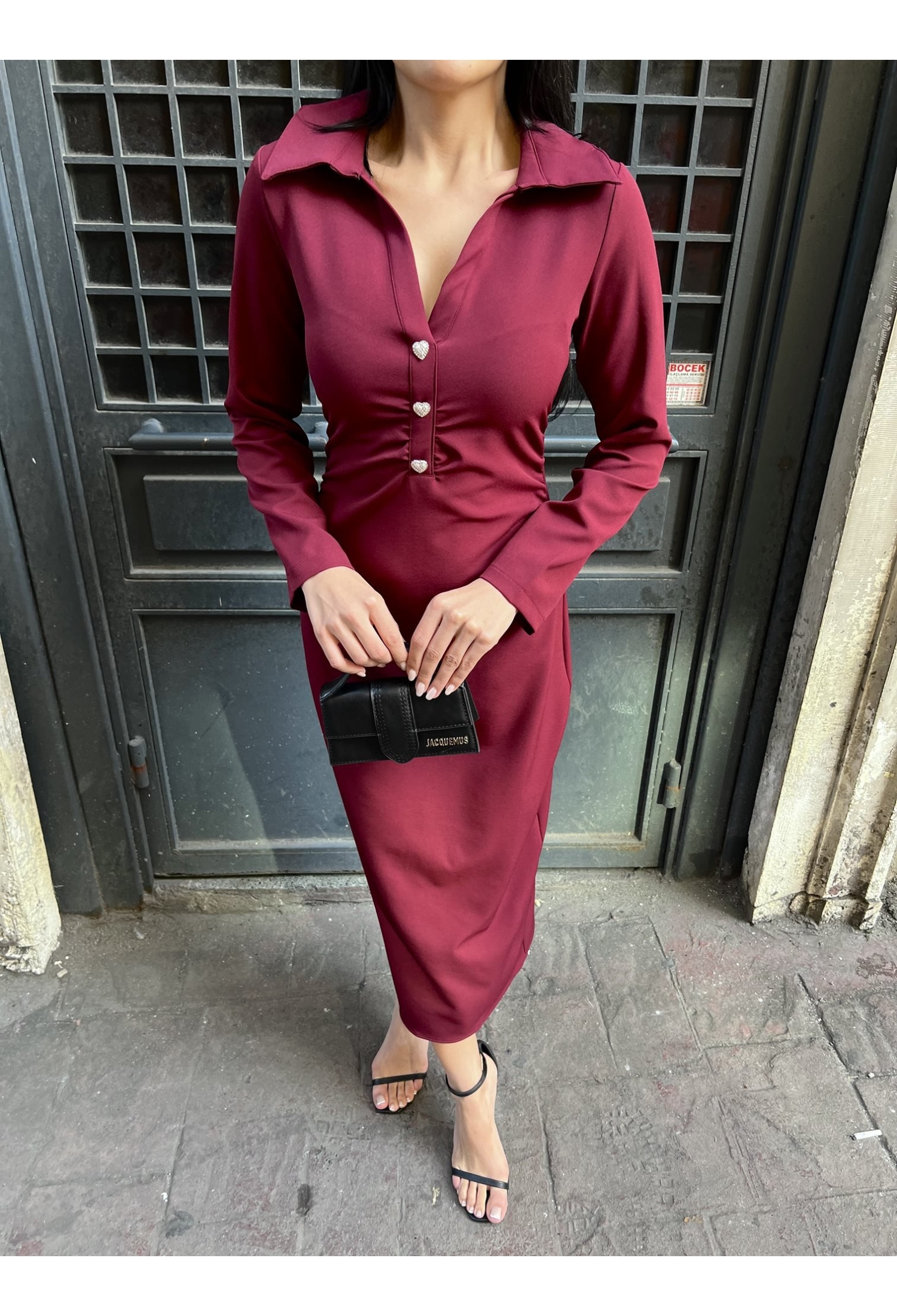 ElegantSheath Dress With Long Sleeves - Brand: Miss Janell - Women & Kids, Baby Clothes Wholesale - TheBS Women