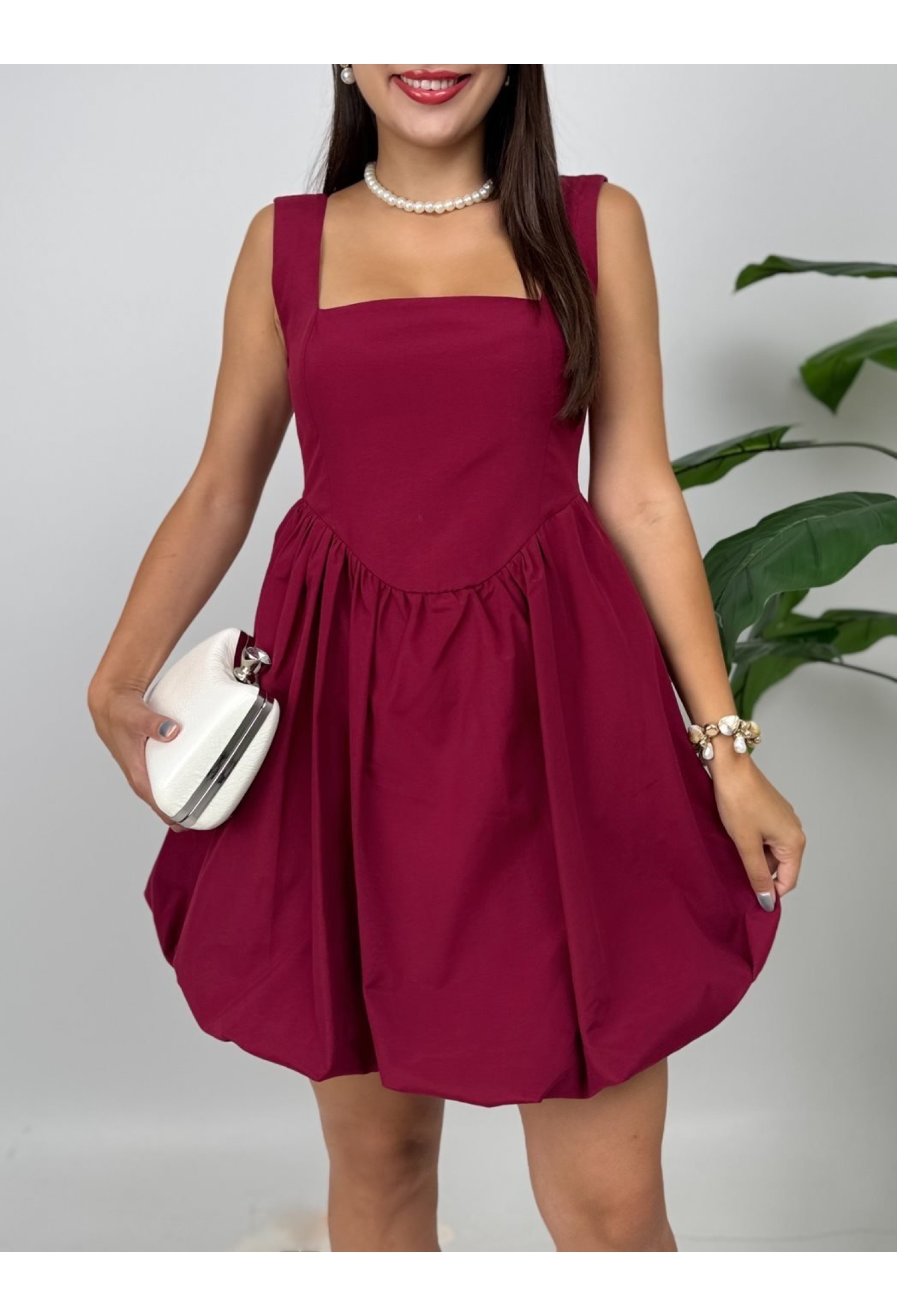 Babydoll Dress With Square Neck - Brand: Miss Janell - Women & Kids, Baby Clothes Wholesale - TheBS Women