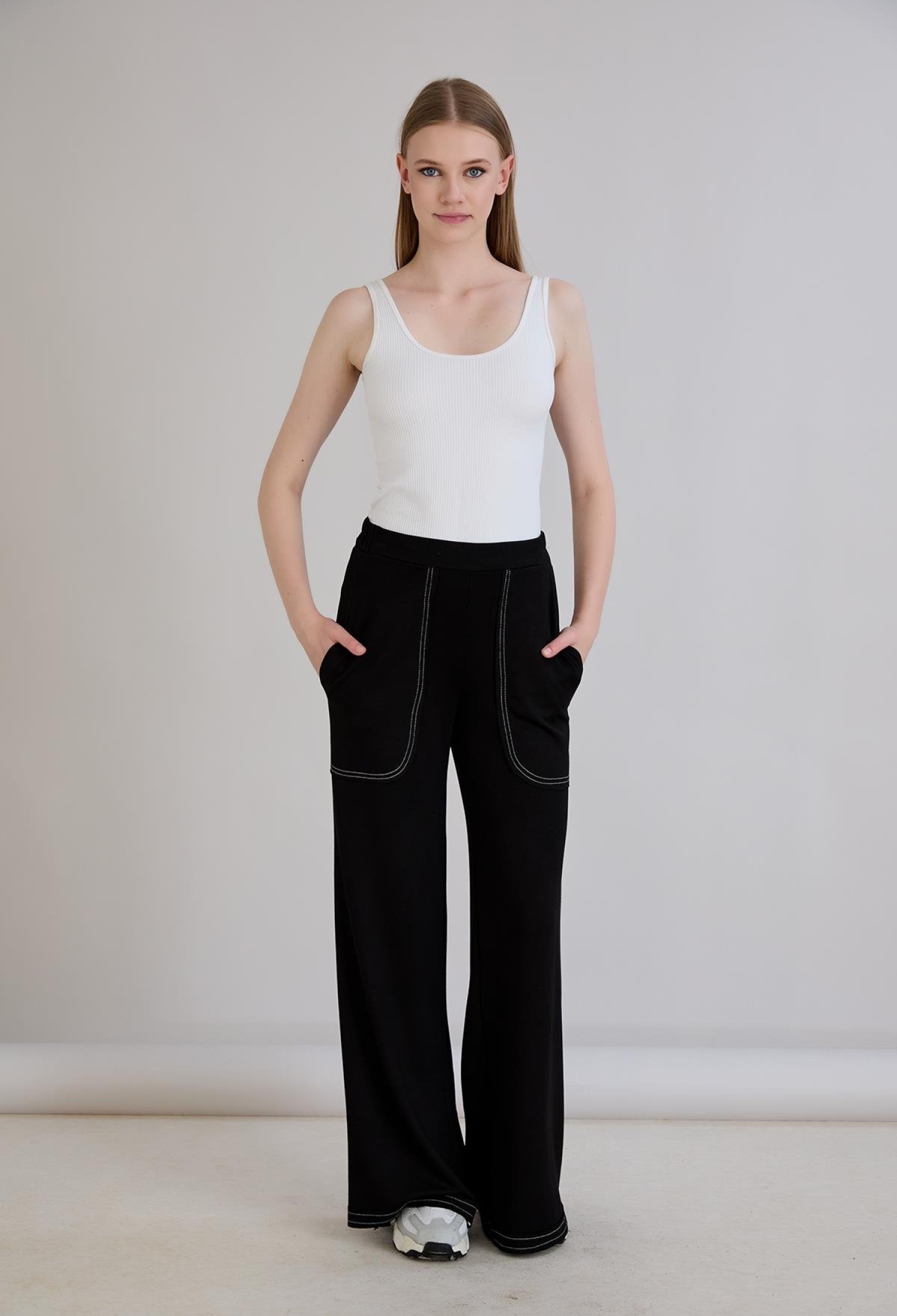 Sweatpants Palazzo Wide Leg Pull On - Brand: Sortie Collection - Women & Kids, Baby Clothes Wholesale - TheBS Women
