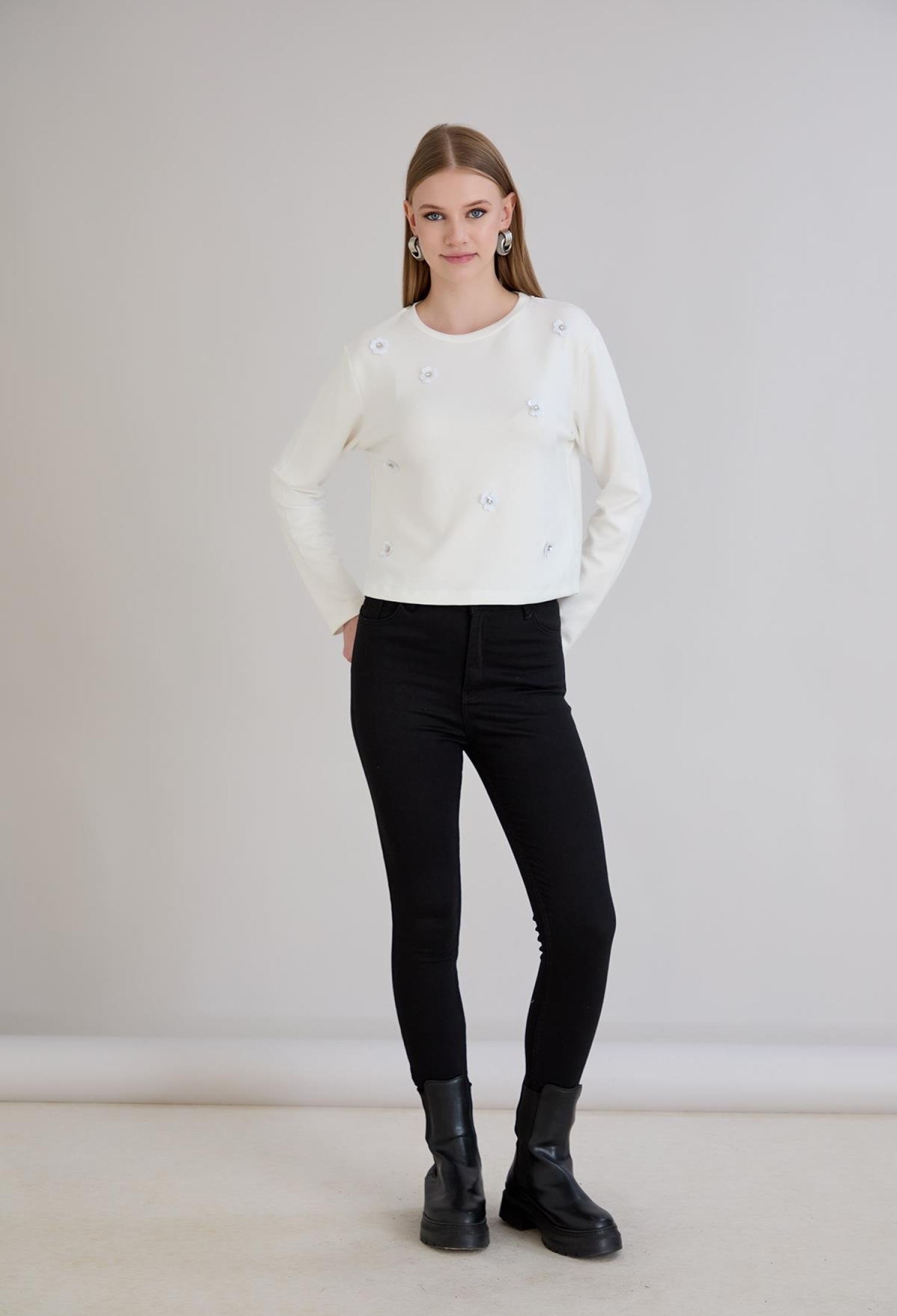 White Casual Elegant Cute Blouse - Brand: Sortie Collection - Women & Kids, Baby Clothes Wholesale - TheBS Women