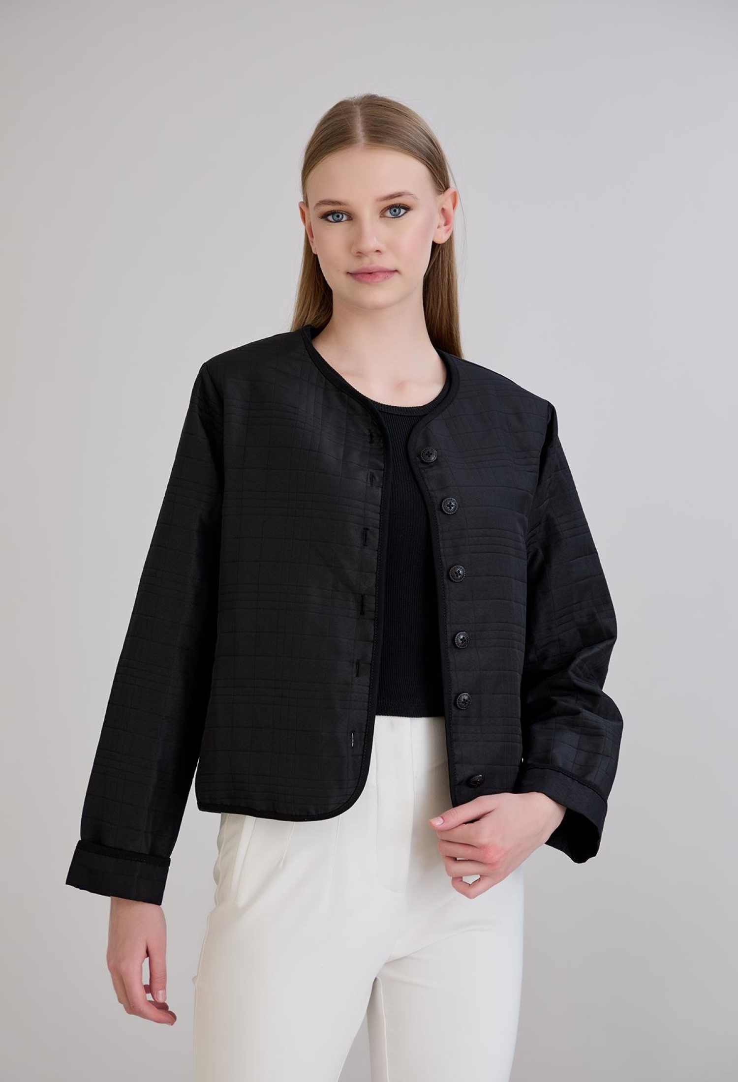 Checkered Single-Breasted Blazer Jacket - Brand: Sortie Collection - Women & Kids, Baby Clothes Wholesale - TheBS Women