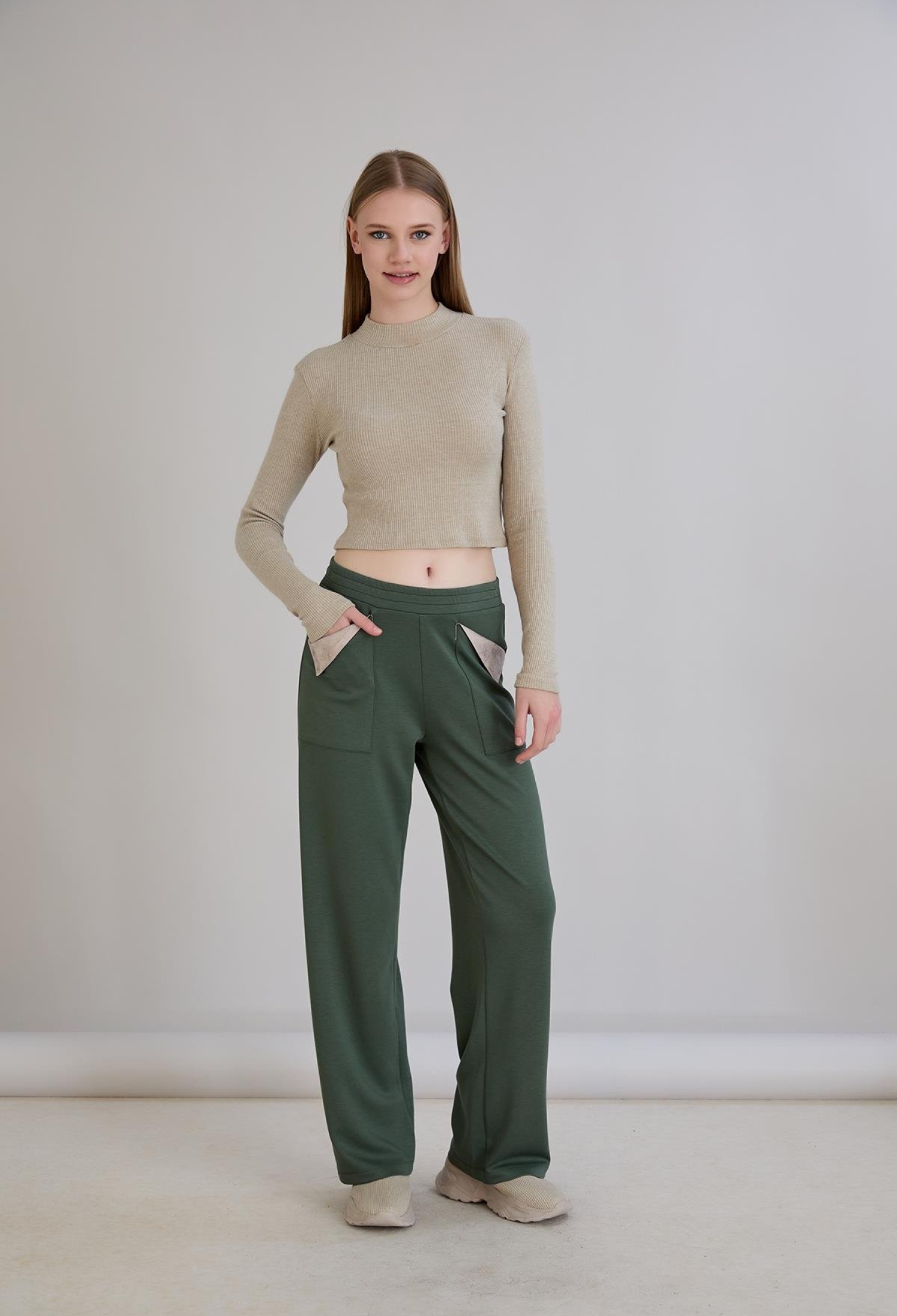 Green Casual Jogger Sweatpants - Brand: Sortie Collection - Women & Kids, Baby Clothes Wholesale - TheBS Women