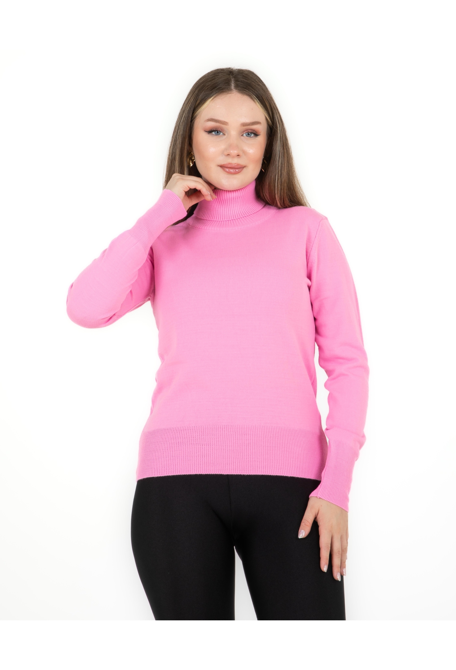 Sweater Slim Fit Turtle Neck Long Sleeve - Brand: Sortie Collection - Women & Kids, Baby Clothes Wholesale - TheBS Women