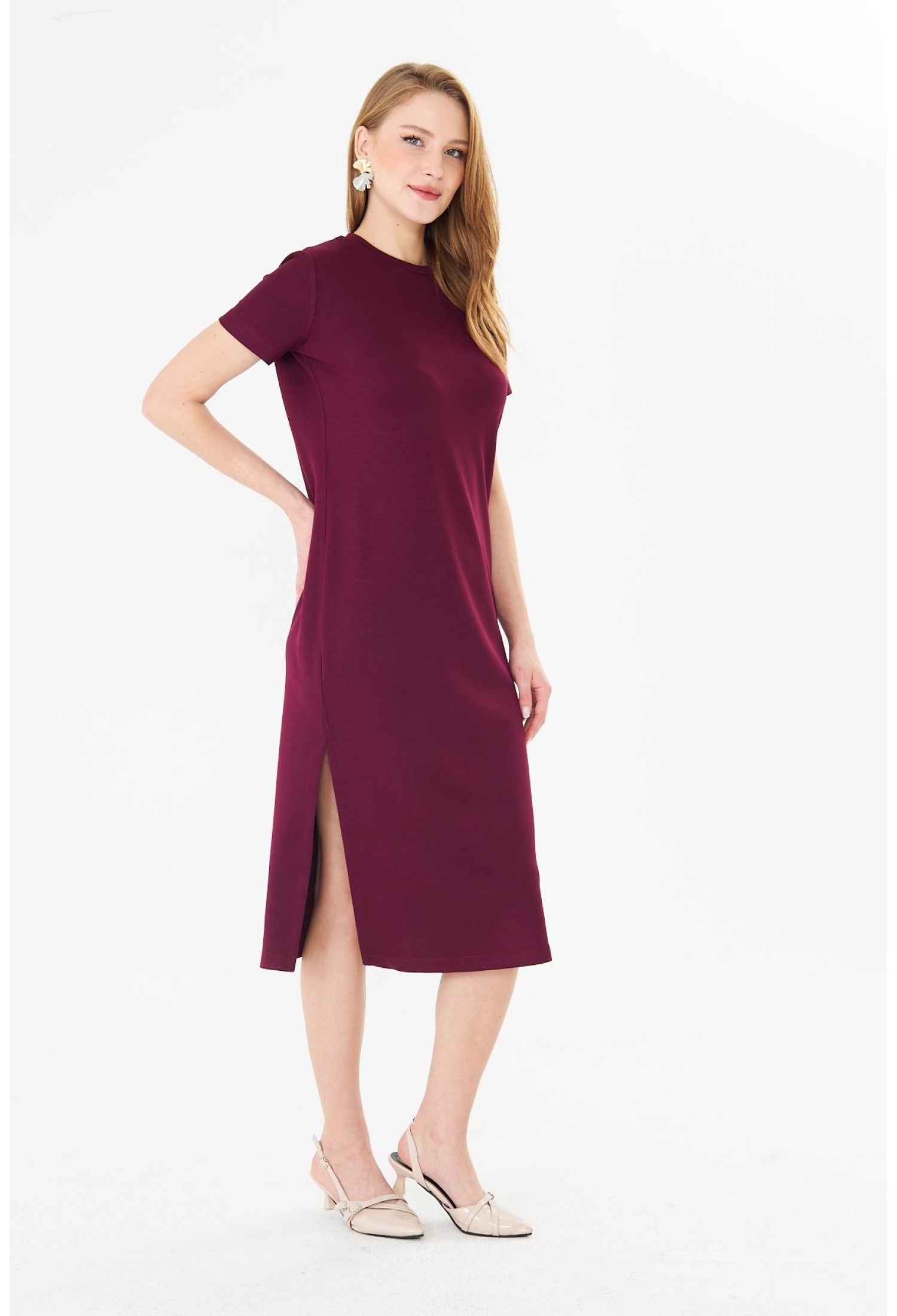 Shift Dress With Crew Neck And Short Sleeves - Brand: Sortie Collection - Women & Kids, Baby Clothes Wholesale - TheBS Women