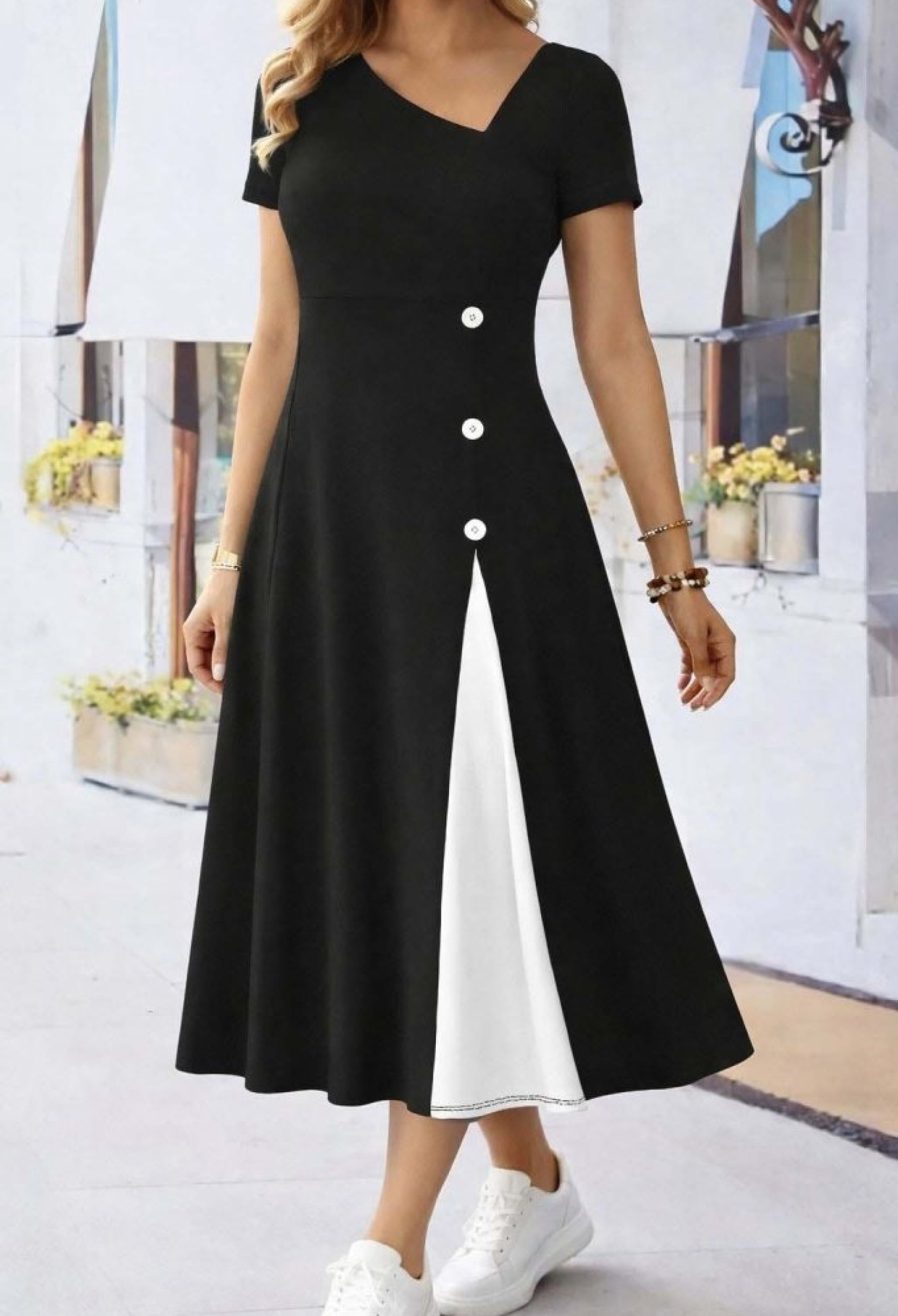 Fit And Flare Midi Dress - Brand: Janes - Women & Kids, Baby Clothes Wholesale - TheBS Women