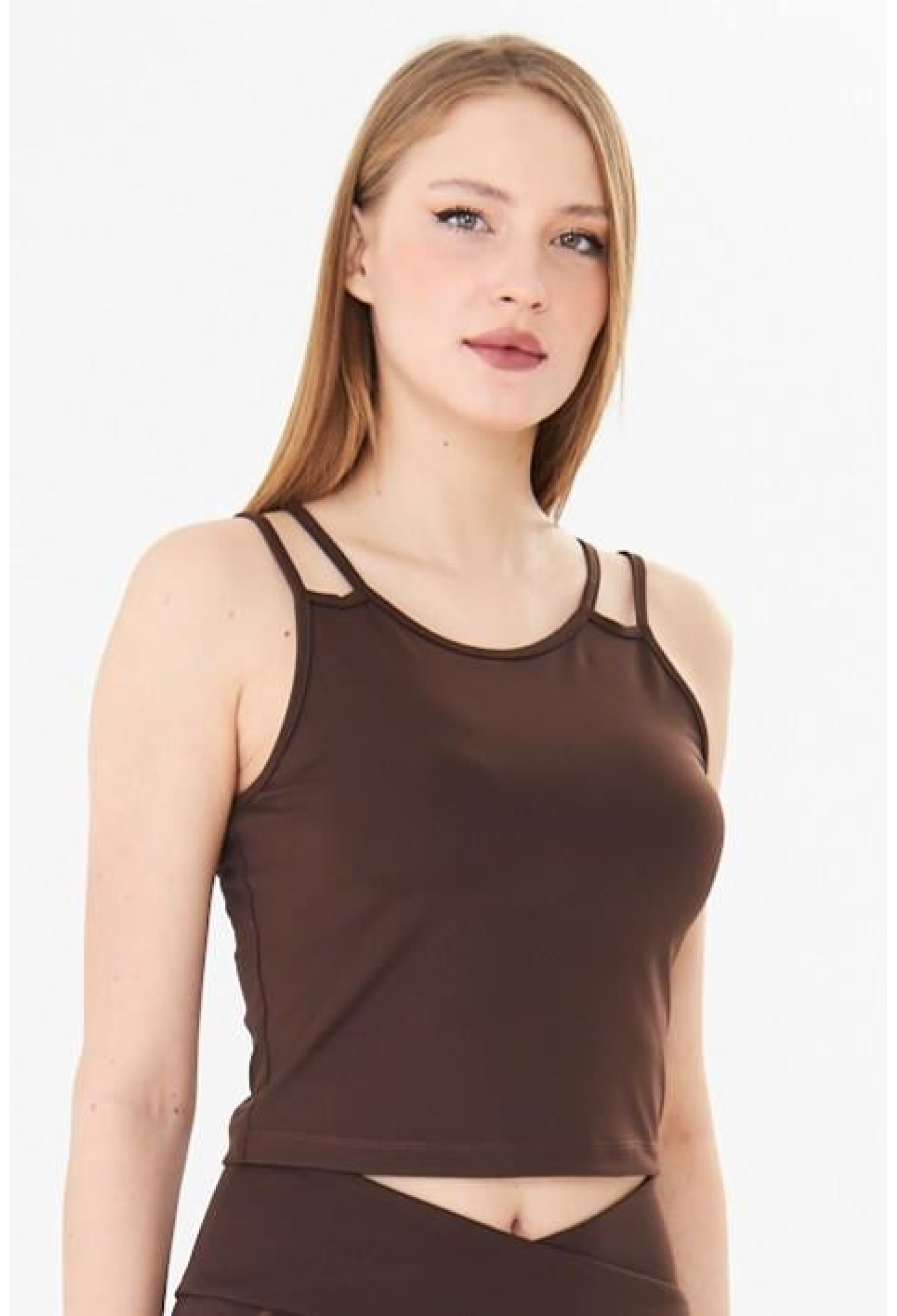 Double Strap Jumper Sport Crop Tank Top - Brand: Sortie Collection - Women & Kids, Baby Clothes Wholesale - TheBS Women