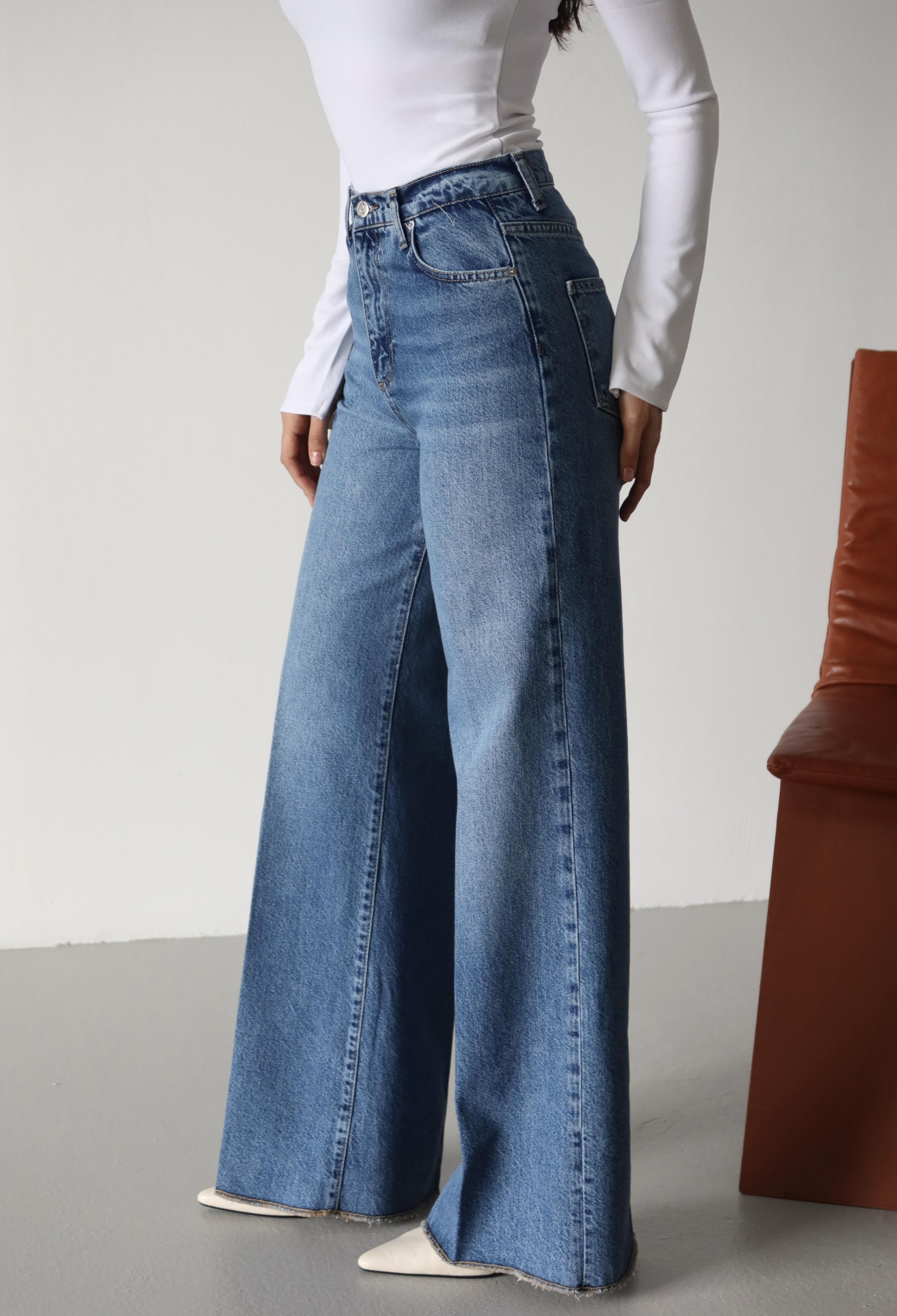 Blue Casual Retro Vintage Jeans - Brand: LACARINO - Women & Kids, Baby Clothes Wholesale - TheBS Women