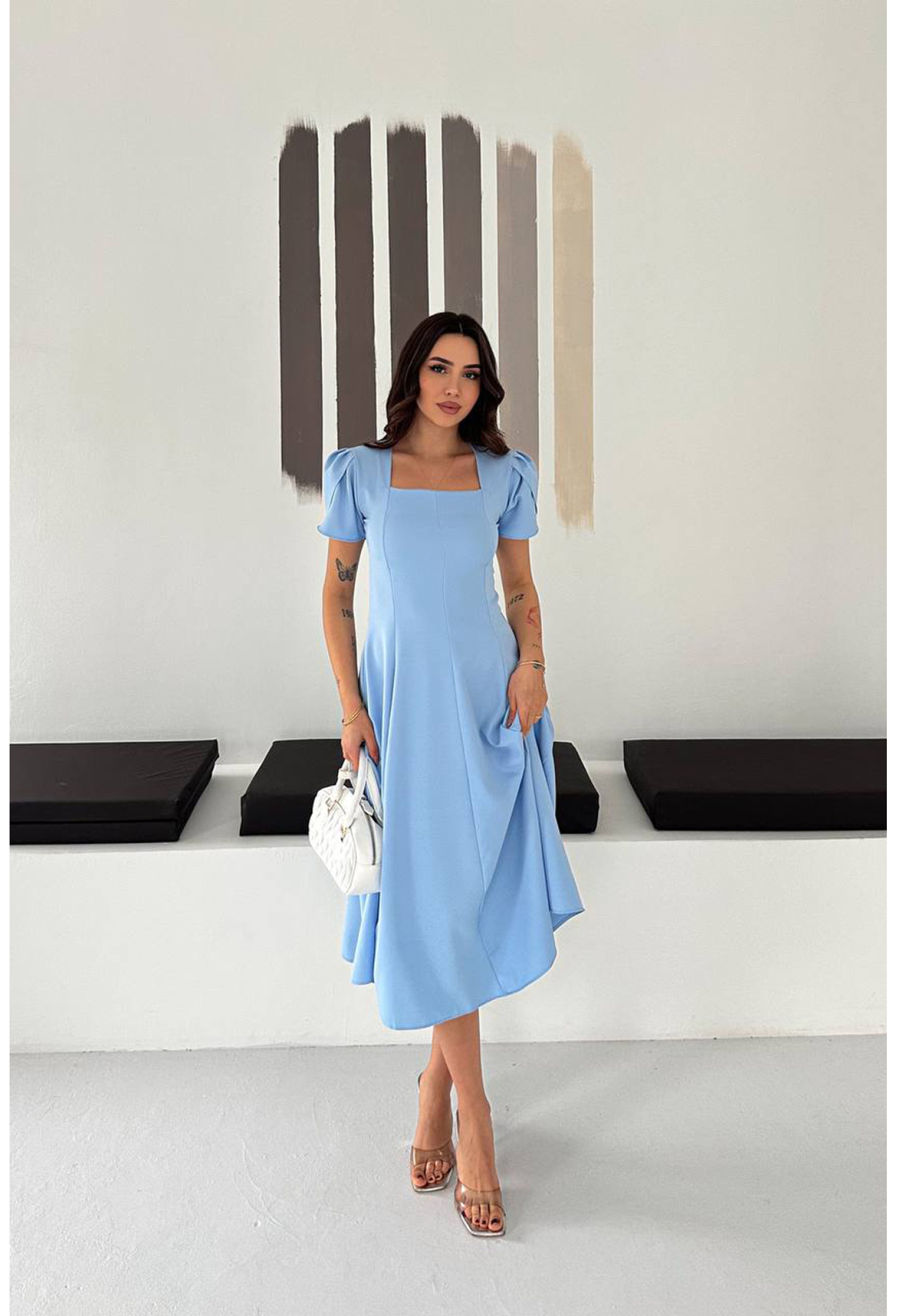 Elegant Fit And Flare Dress - Brand: Mode Roy - Women & Kids, Baby Clothes Wholesale - TheBS Women