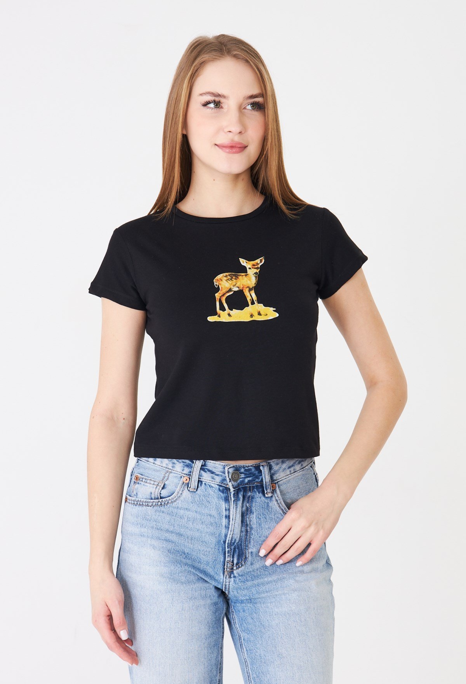 Casual Slim Fit Crop Tshirt - Brand: Sortie Collection - Women & Kids, Baby Clothes Wholesale - TheBS Women