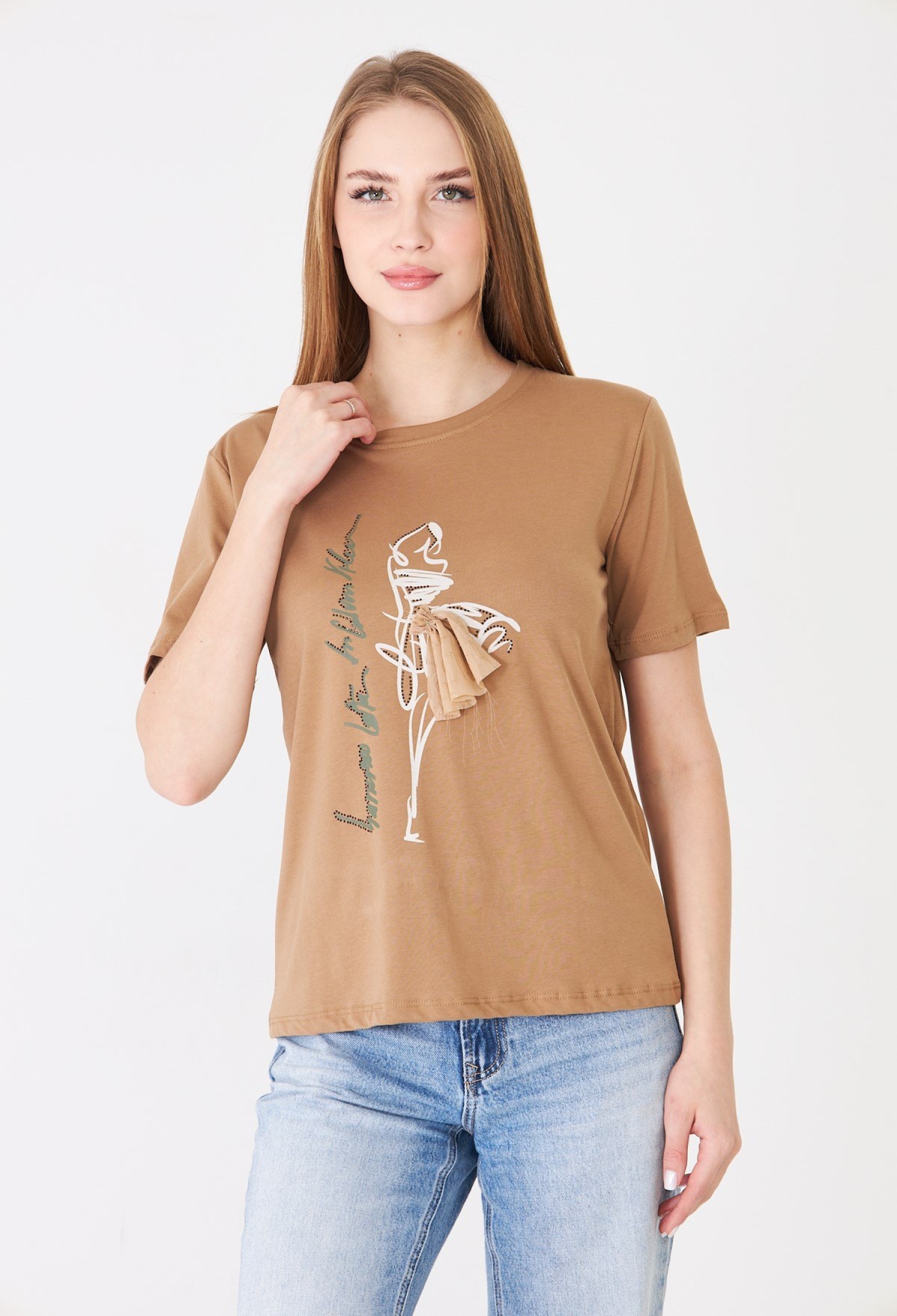 Brown Casual Streetwear Tshirt - Brand: Sortie Collection - Women & Kids, Baby Clothes Wholesale - TheBS Women