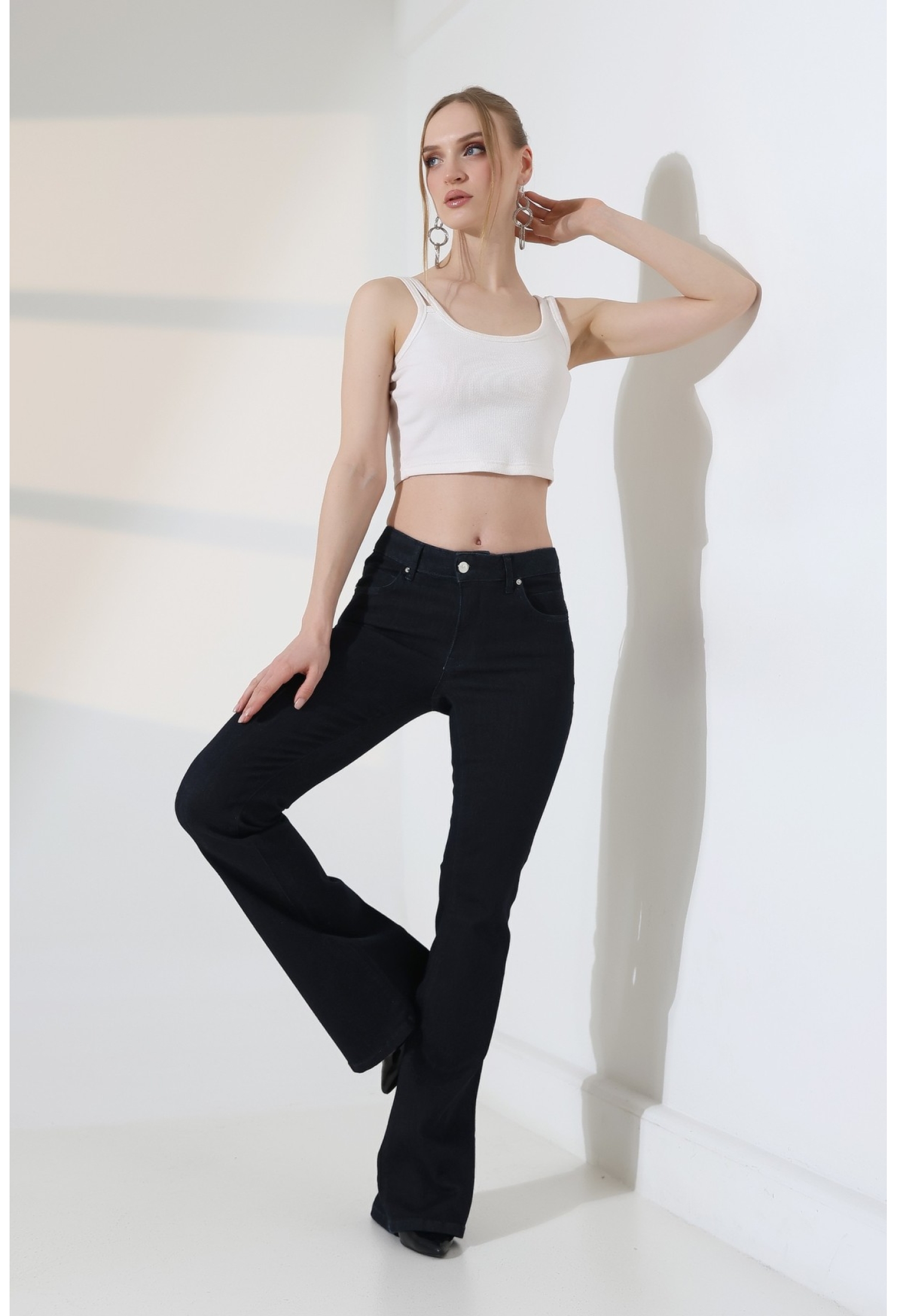 Black Flare Leg Bootcut Pants – High WaistLong - Brand: XLove - Women & Kids, Baby Clothes Wholesale - TheBS Women