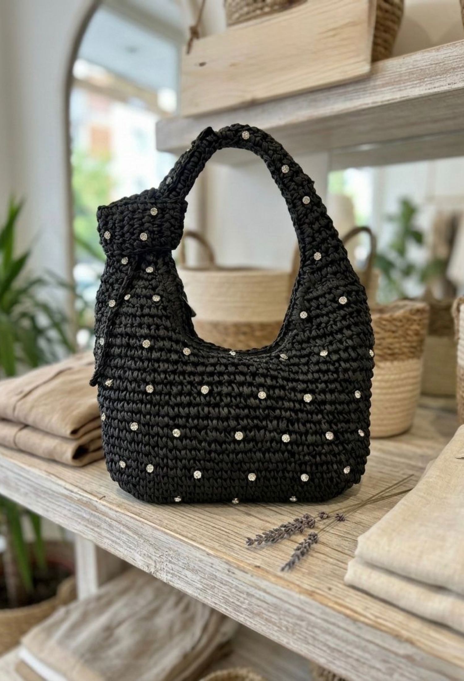 Stone Zipper Straw Bag - Brand: Axesoire - Women & Kids, Baby Clothes Wholesale - TheBS Women