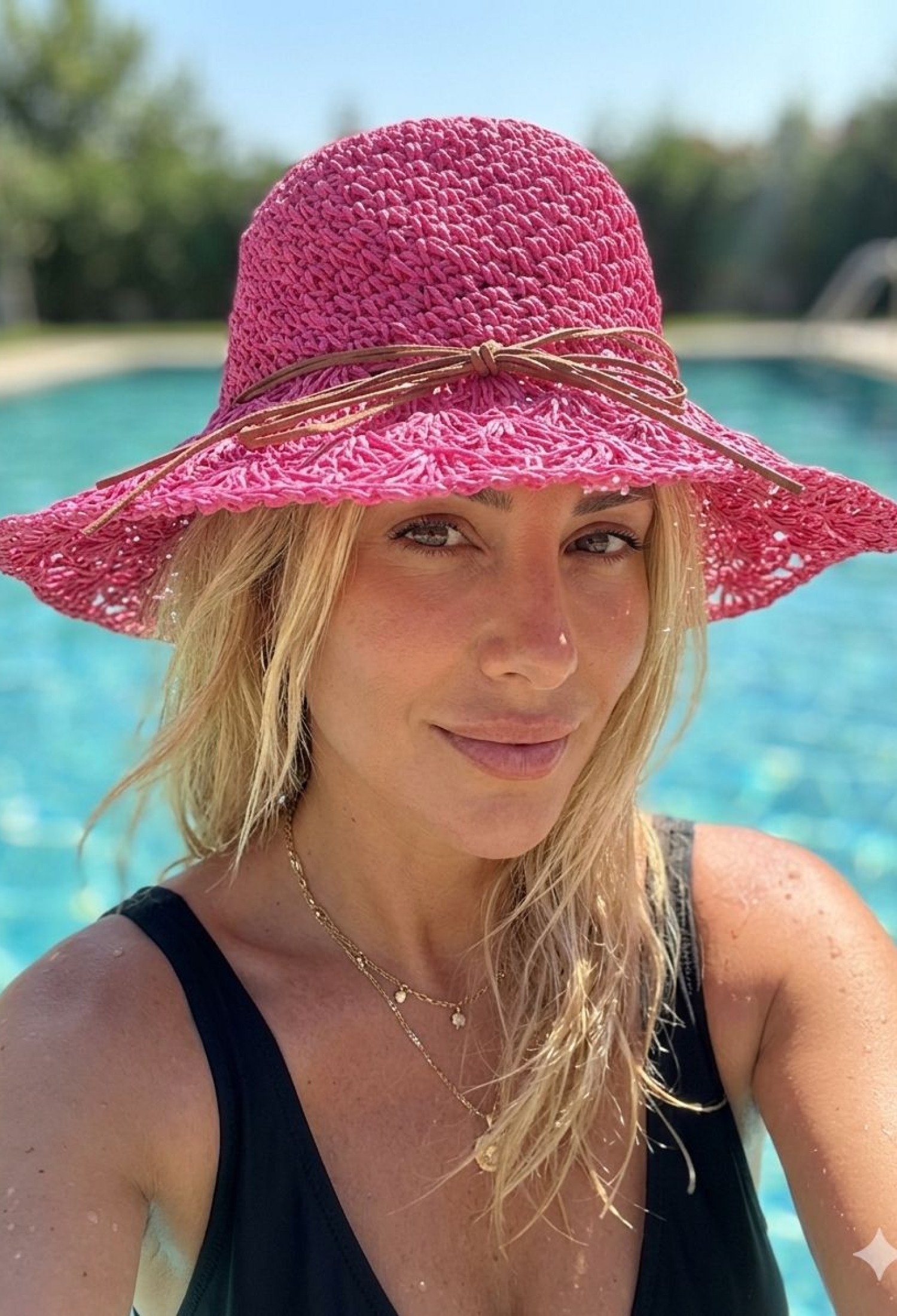 Pink Casual Hat For Summer And Spring - Brand: Axesoire - Women & Kids, Baby Clothes Wholesale - TheBS Women
