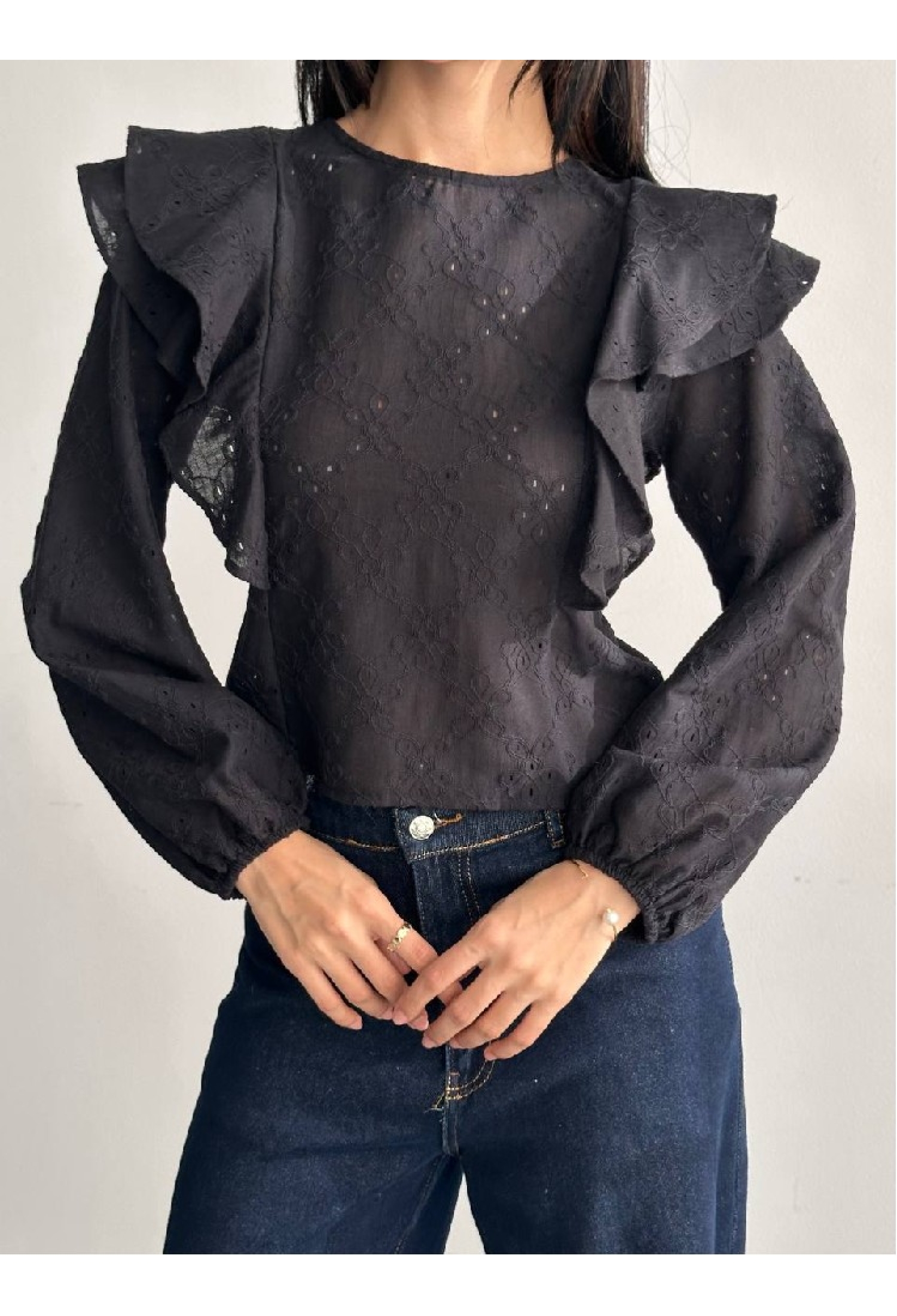 Elegant Ruffle Sleeve Blouse - Brand: Mistix - Women & Kids, Baby Clothes Wholesale - TheBS Women