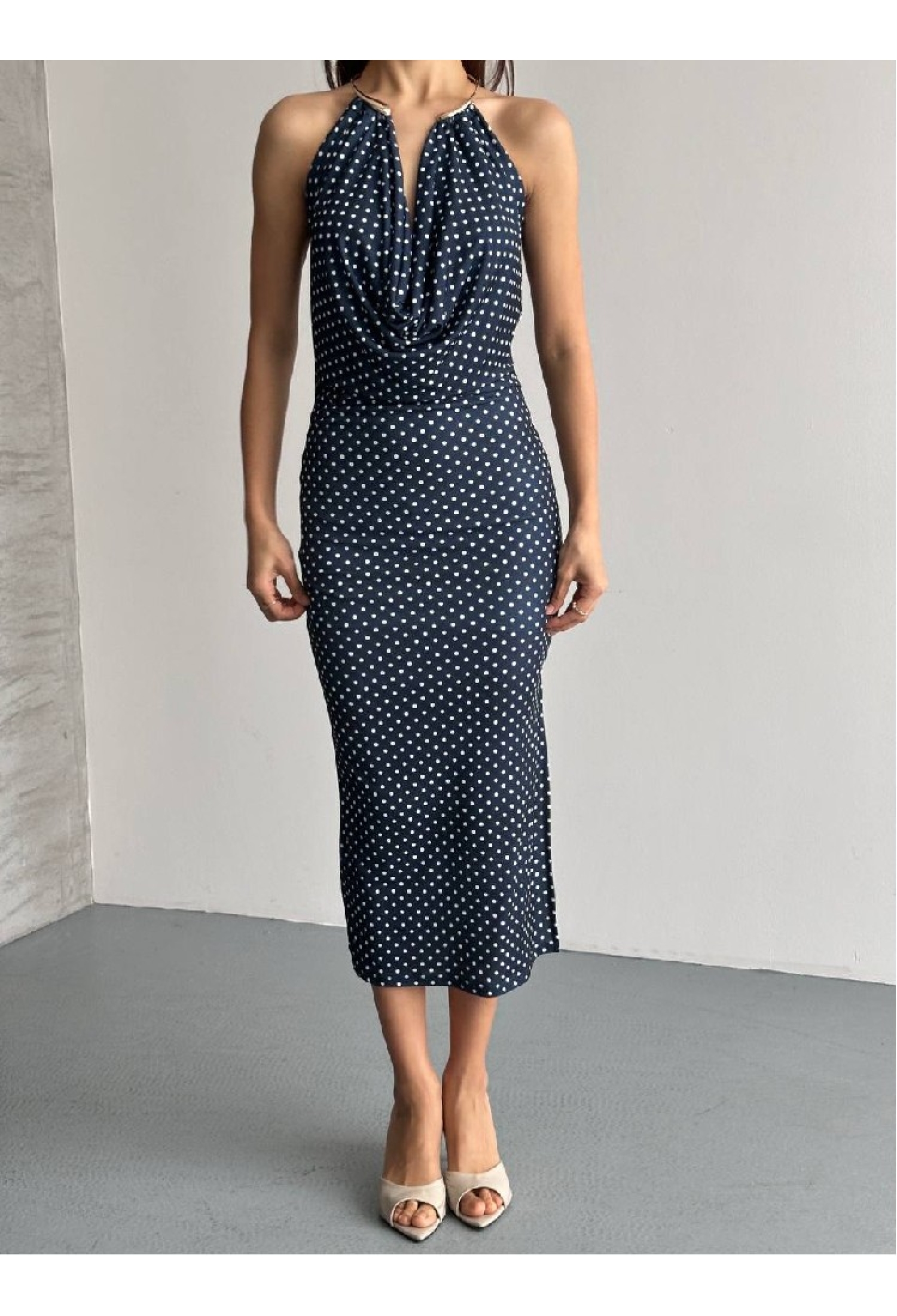 ElegantPolka Dot Slip Dress - Brand: Mistix - Women & Kids, Baby Clothes Wholesale - TheBS Women