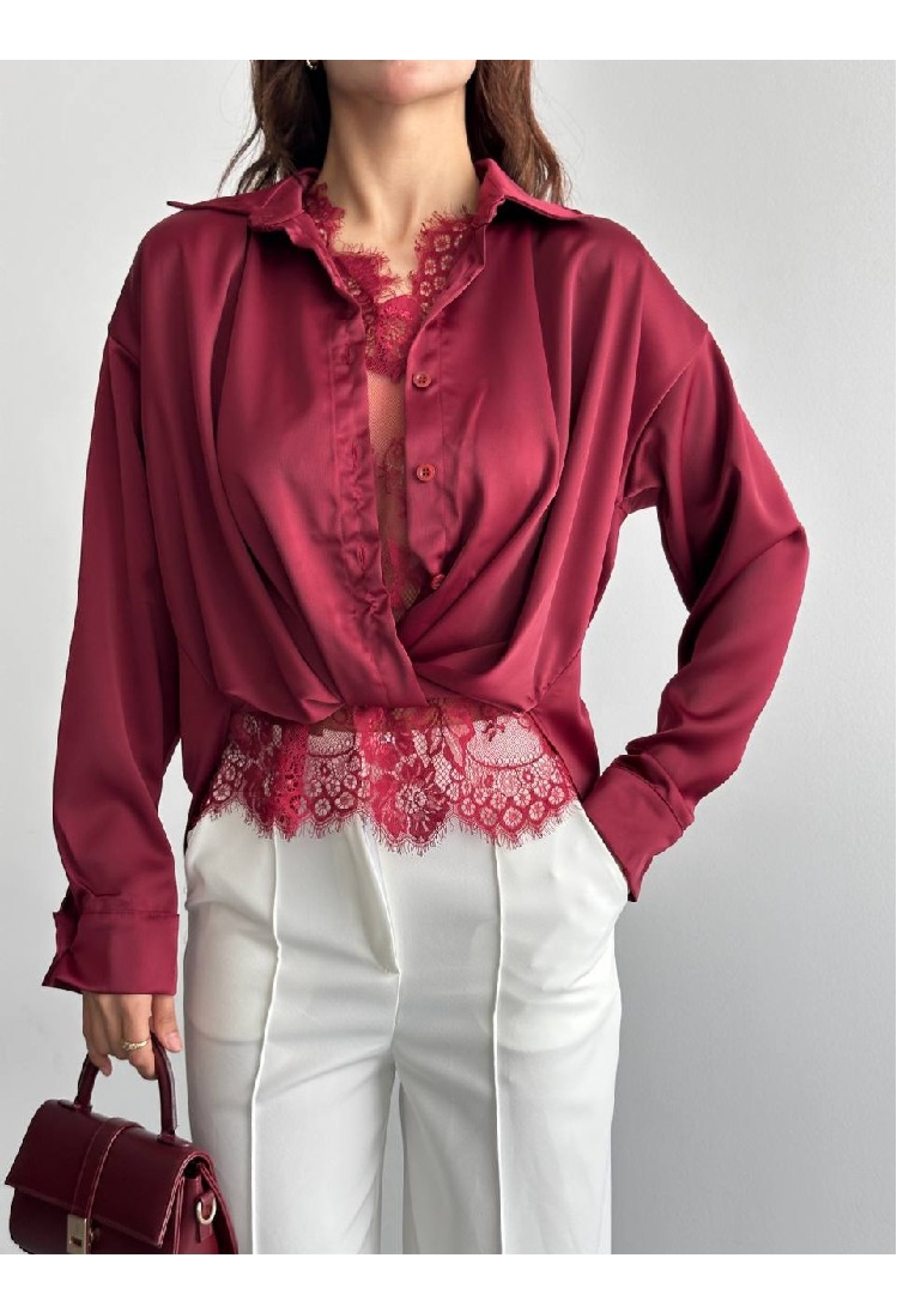 Polo Neck Buttoned Shirt - Brand: Mistix - Women & Kids, Baby Clothes Wholesale - TheBS Women