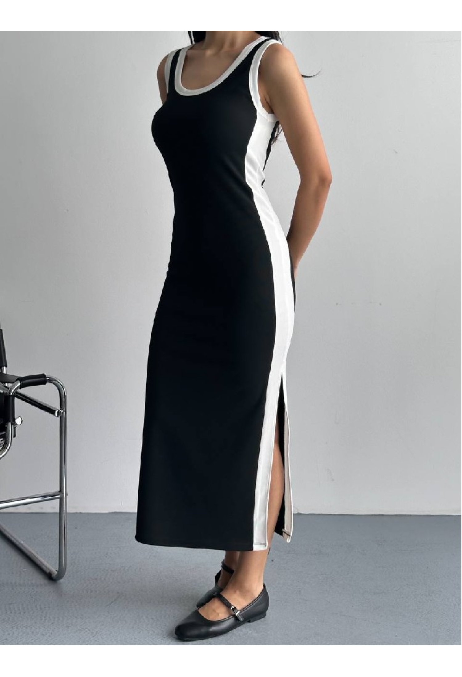 Black Sexy Bodycon Dress With Color Block Design - Brand: Mistix - Women & Kids, Baby Clothes Wholesale - TheBS Women
