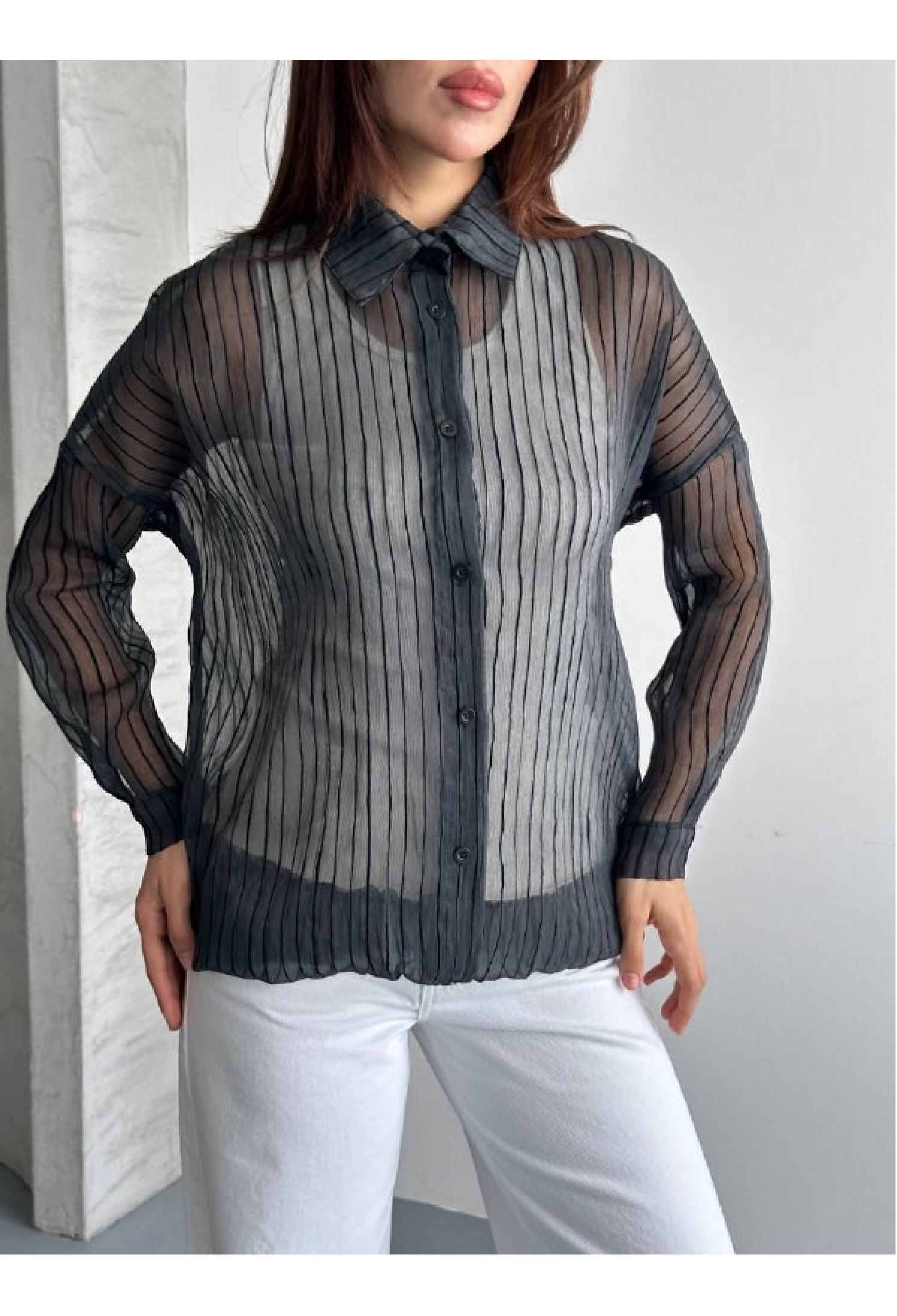 Striped Polo Neck Shirt - Brand: Mistix - Women & Kids, Baby Clothes Wholesale - TheBS Women
