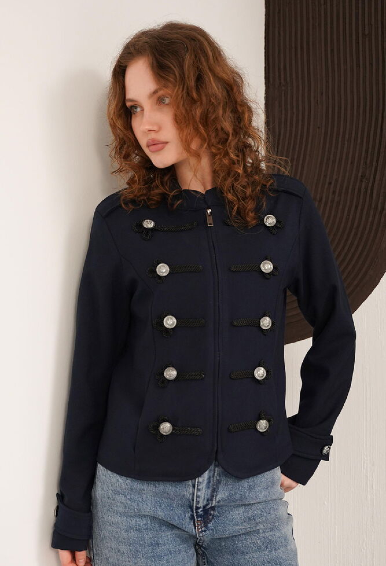 Shawl Collar Zip Up Shirt - Brand: Topshow - Women & Kids, Baby Clothes Wholesale - TheBS Women