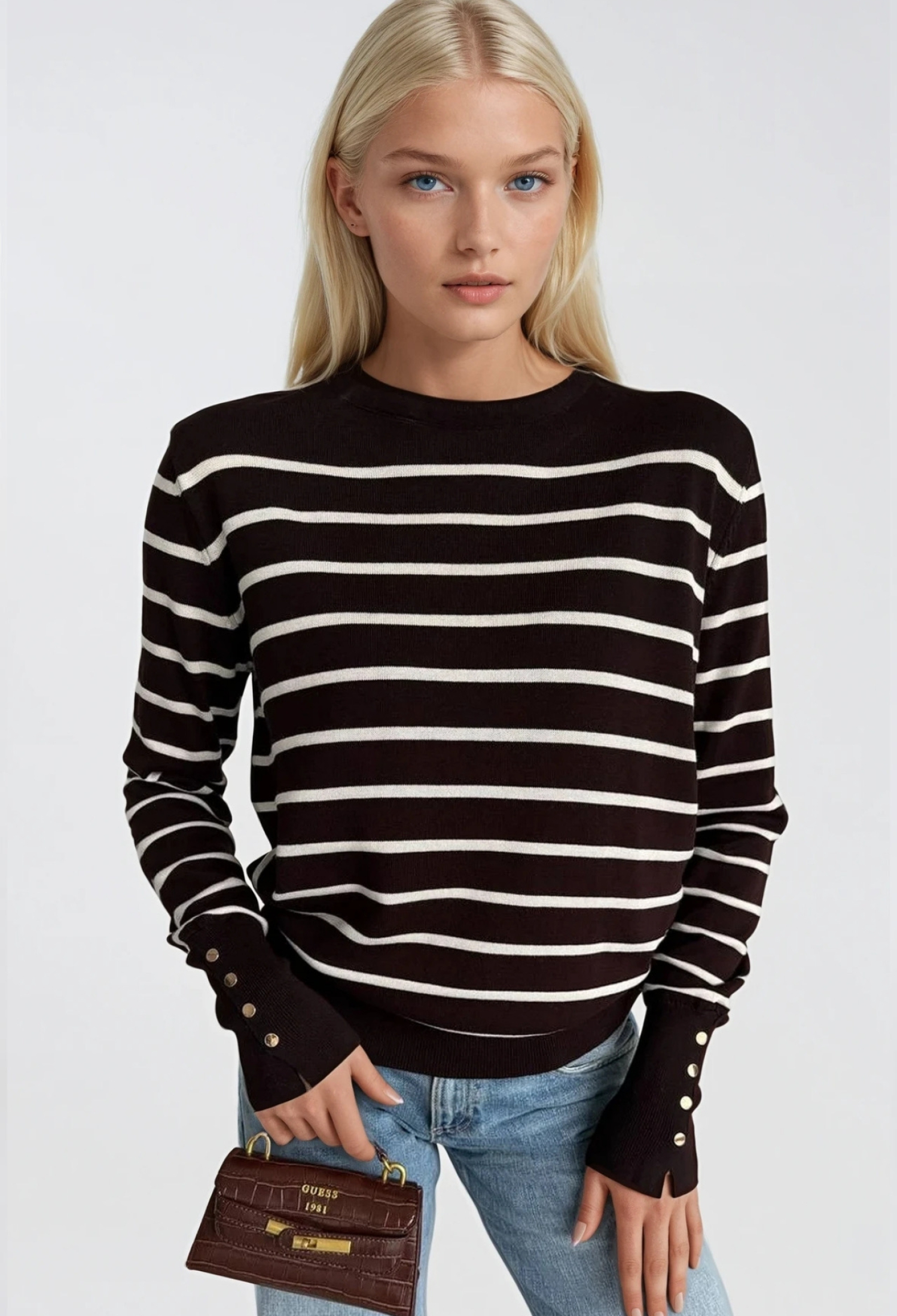 Black Striped Casual Elegant Preppy Blouse - Brand: Black Fashion - Women & Kids, Baby Clothes Wholesale - TheBS Women
