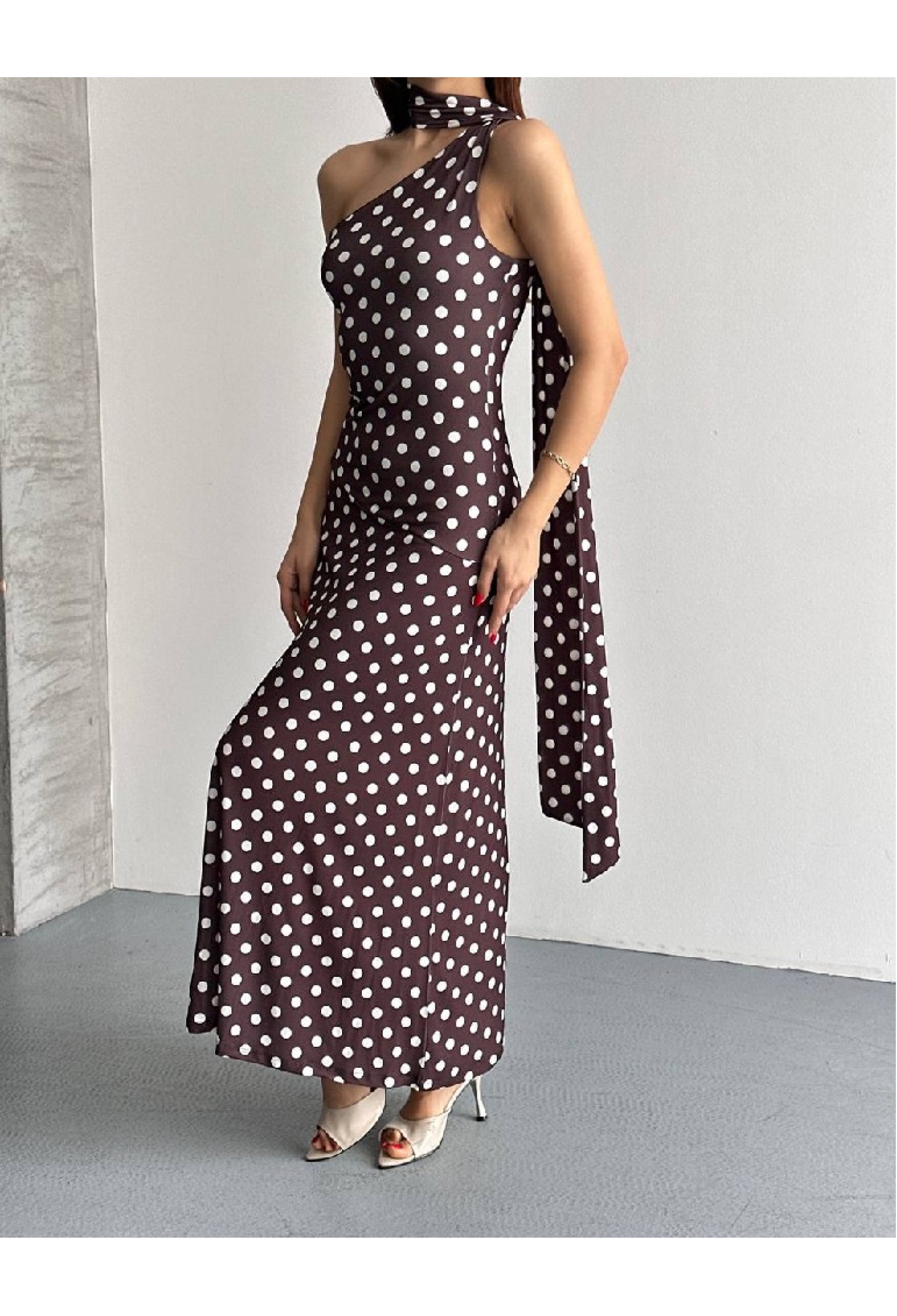 Elegant Black Polka Dot Slip Dress - Brand: Mistix - Women & Kids, Baby Clothes Wholesale - TheBS Women