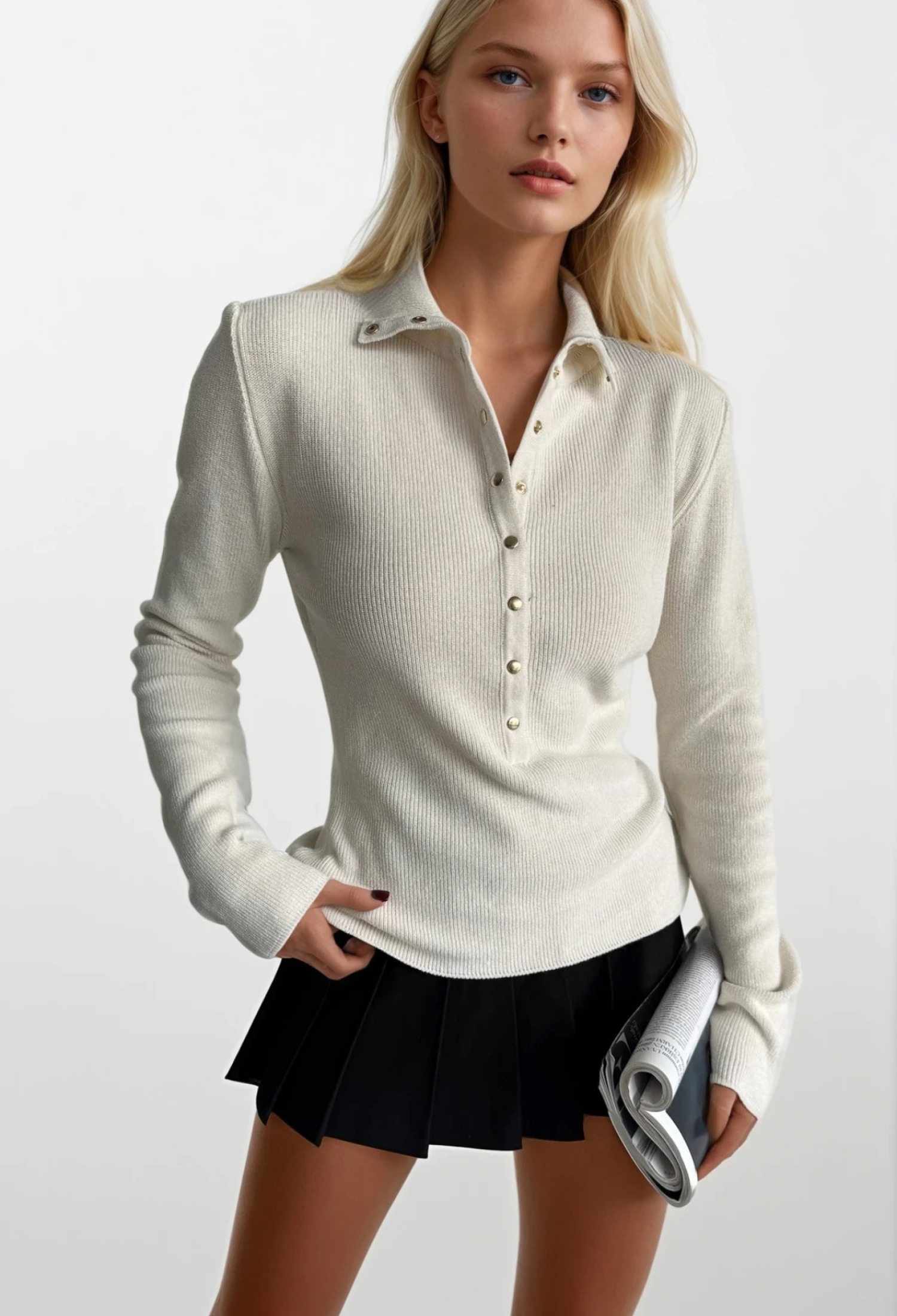 Slim Fit Casual Elegant Blouse - Brand: Black Fashion - Women & Kids, Baby Clothes Wholesale - TheBS Women