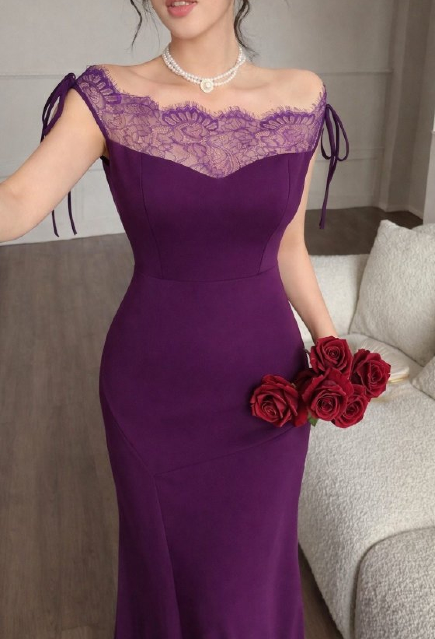 Purple Elegant Sheath Dress With Cap Sleeves - Brand: Janes - Women & Kids, Baby Clothes Wholesale - TheBS Women