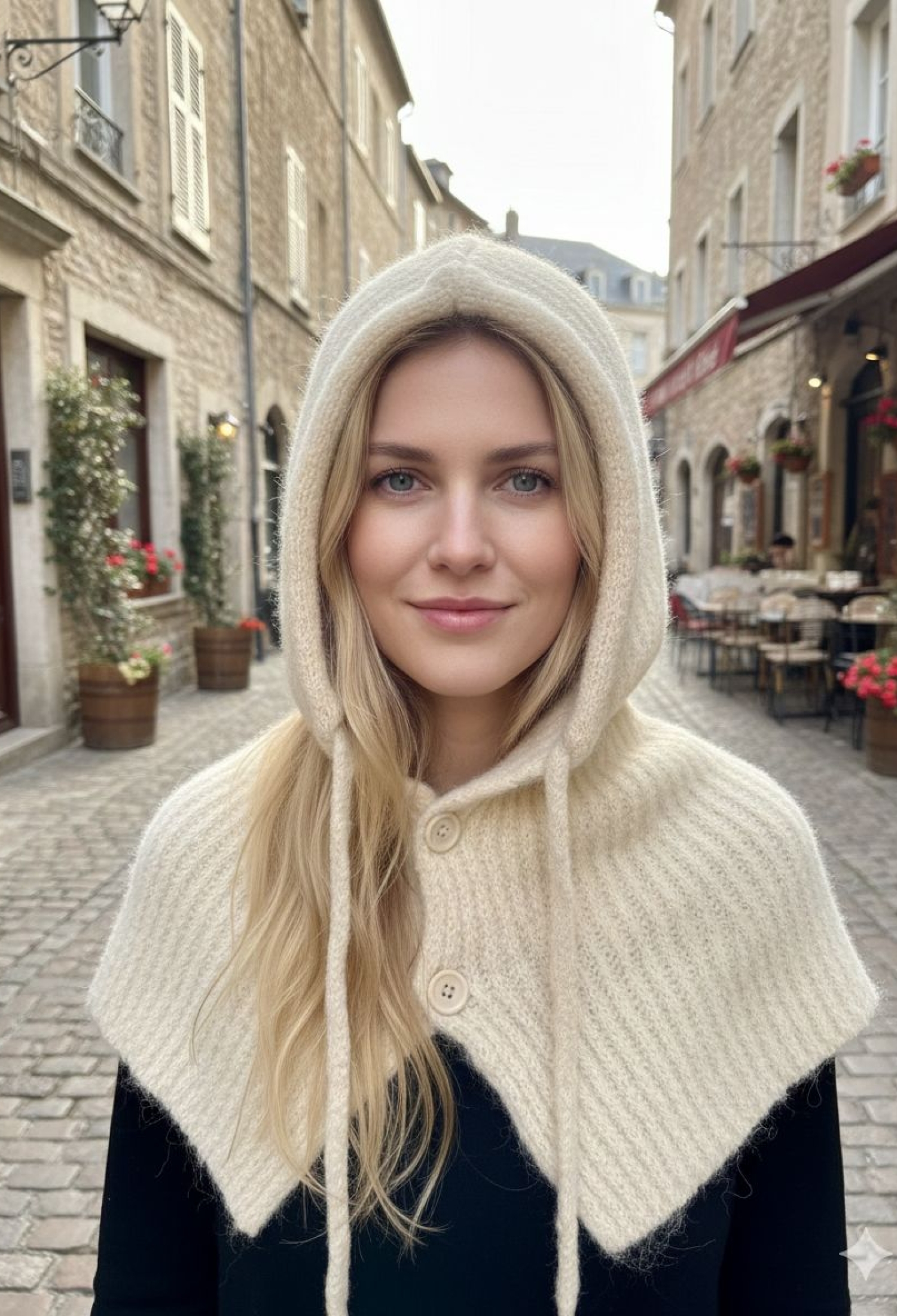 Beige Vintage Elegant Plain Bonnet - Brand: Axesoire - Women & Kids, Baby Clothes Wholesale - TheBS Women