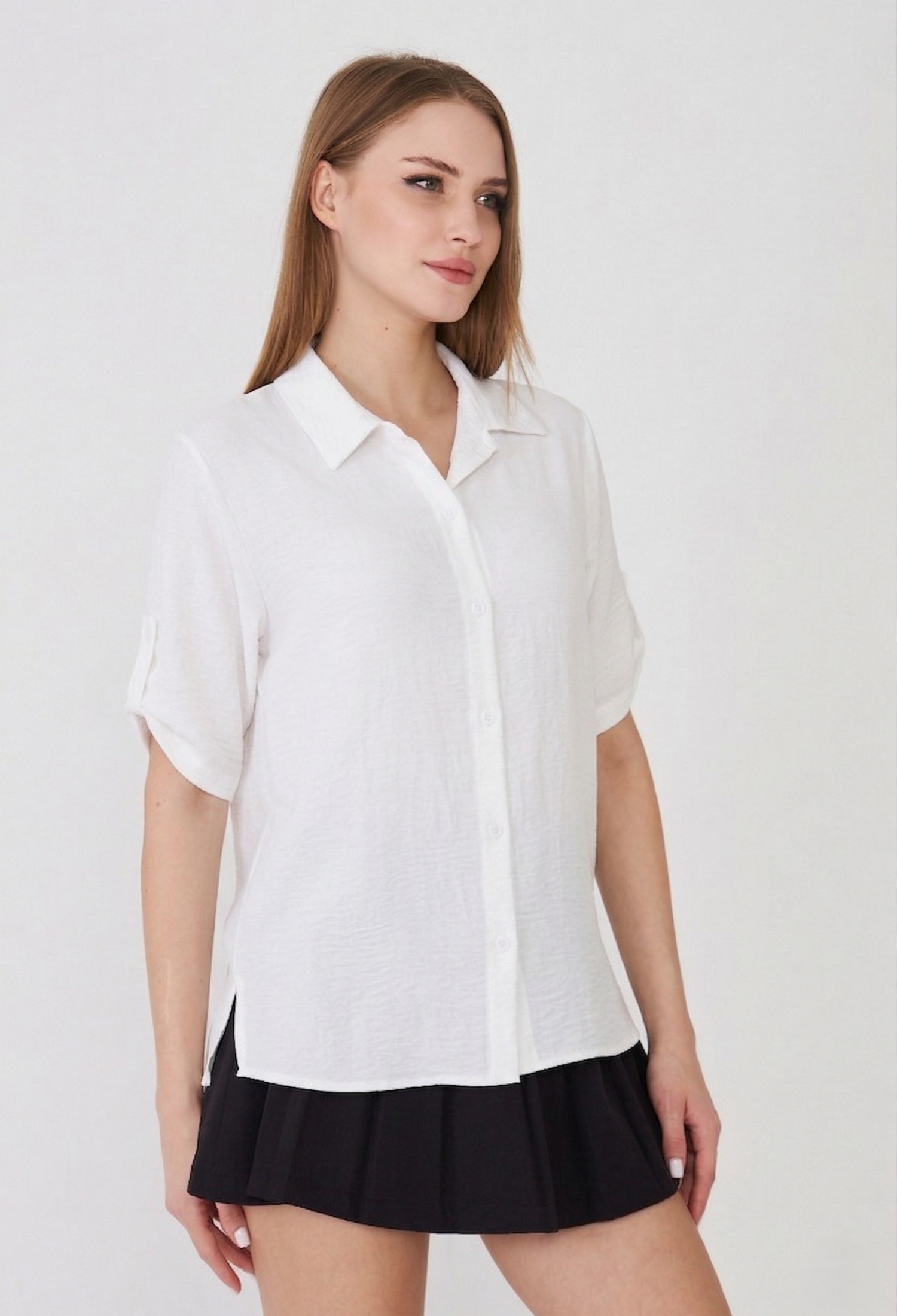 White Casual Formal Elegant Shirt - Brand: Sortie Collection - Women & Kids, Baby Clothes Wholesale - TheBS Women