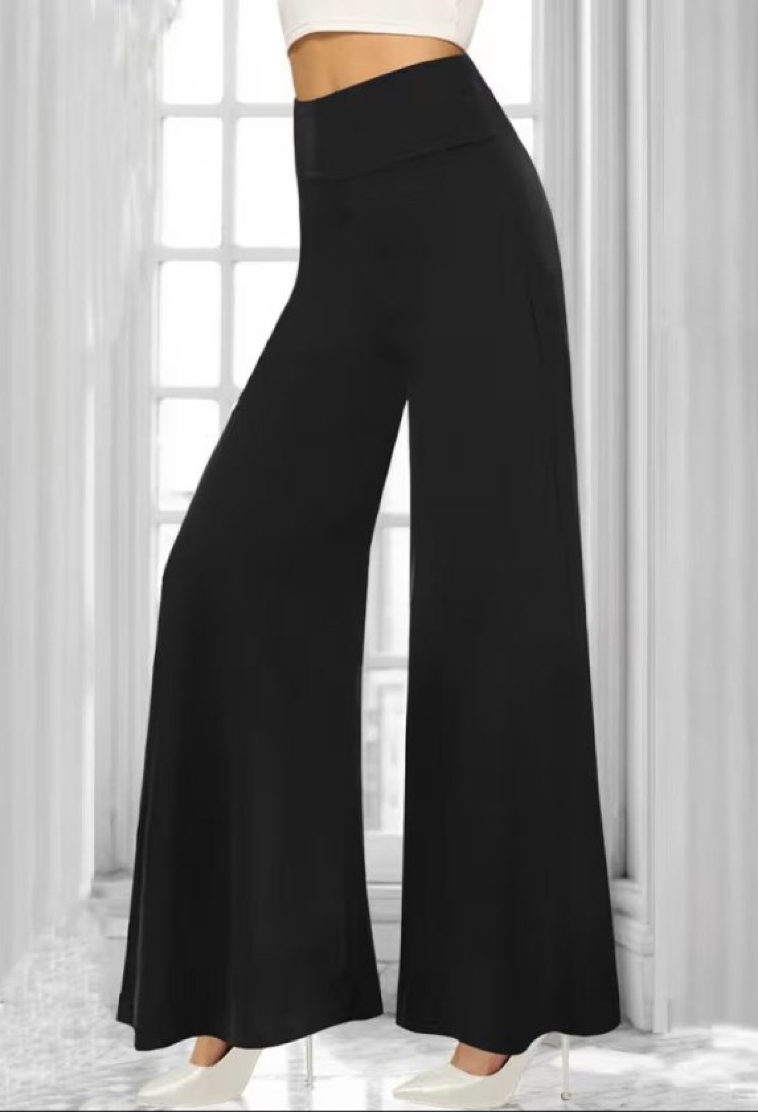 Palazzo Pants With High Waist And Wide Leg - Brand: Janes - Women & Kids, Baby Clothes Wholesale - TheBS Women