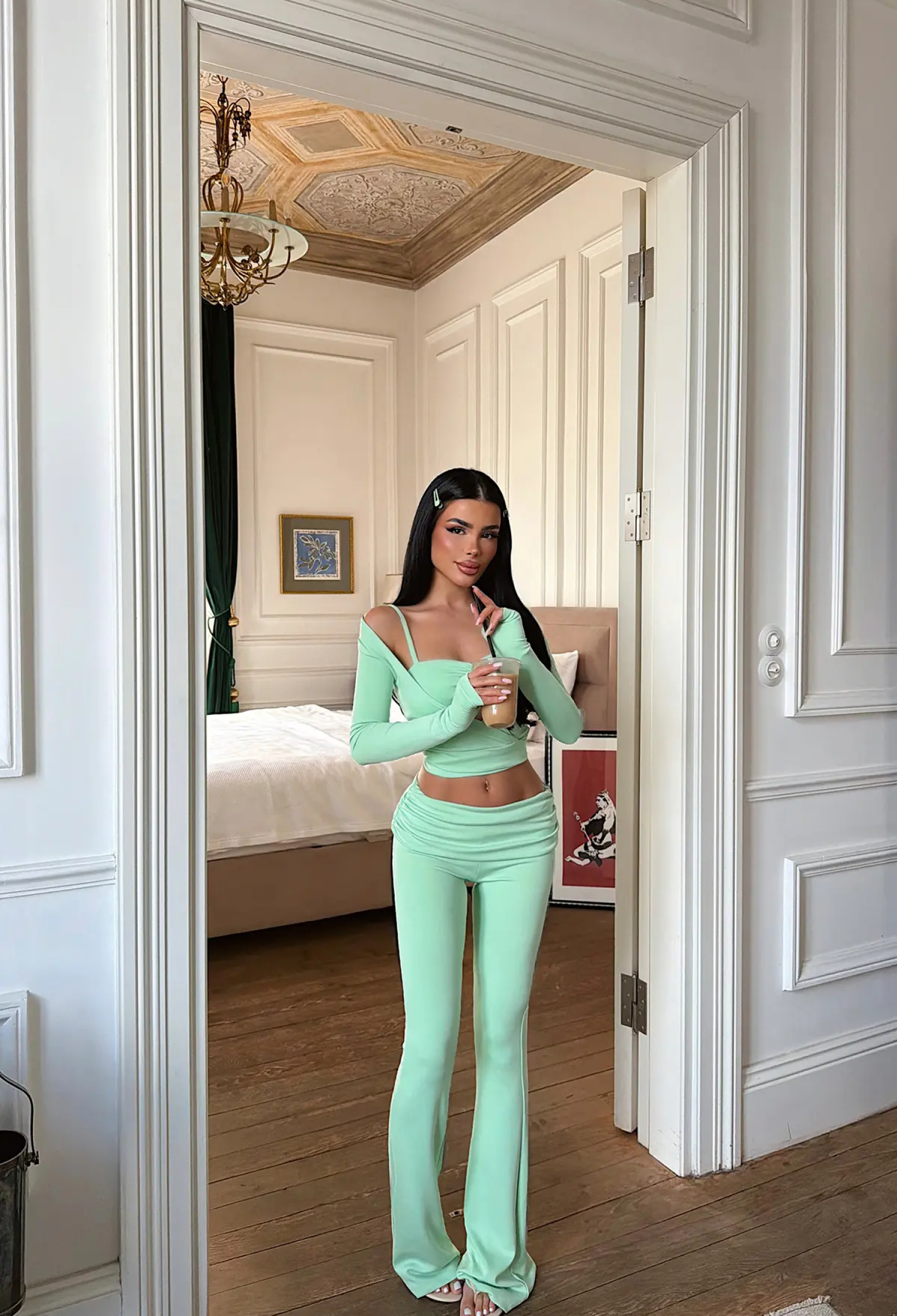 Slim Fit Bootcut Flare Leg Set - Brand: EYYO ATELIER - Women & Kids, Baby Clothes Wholesale - TheBS Women