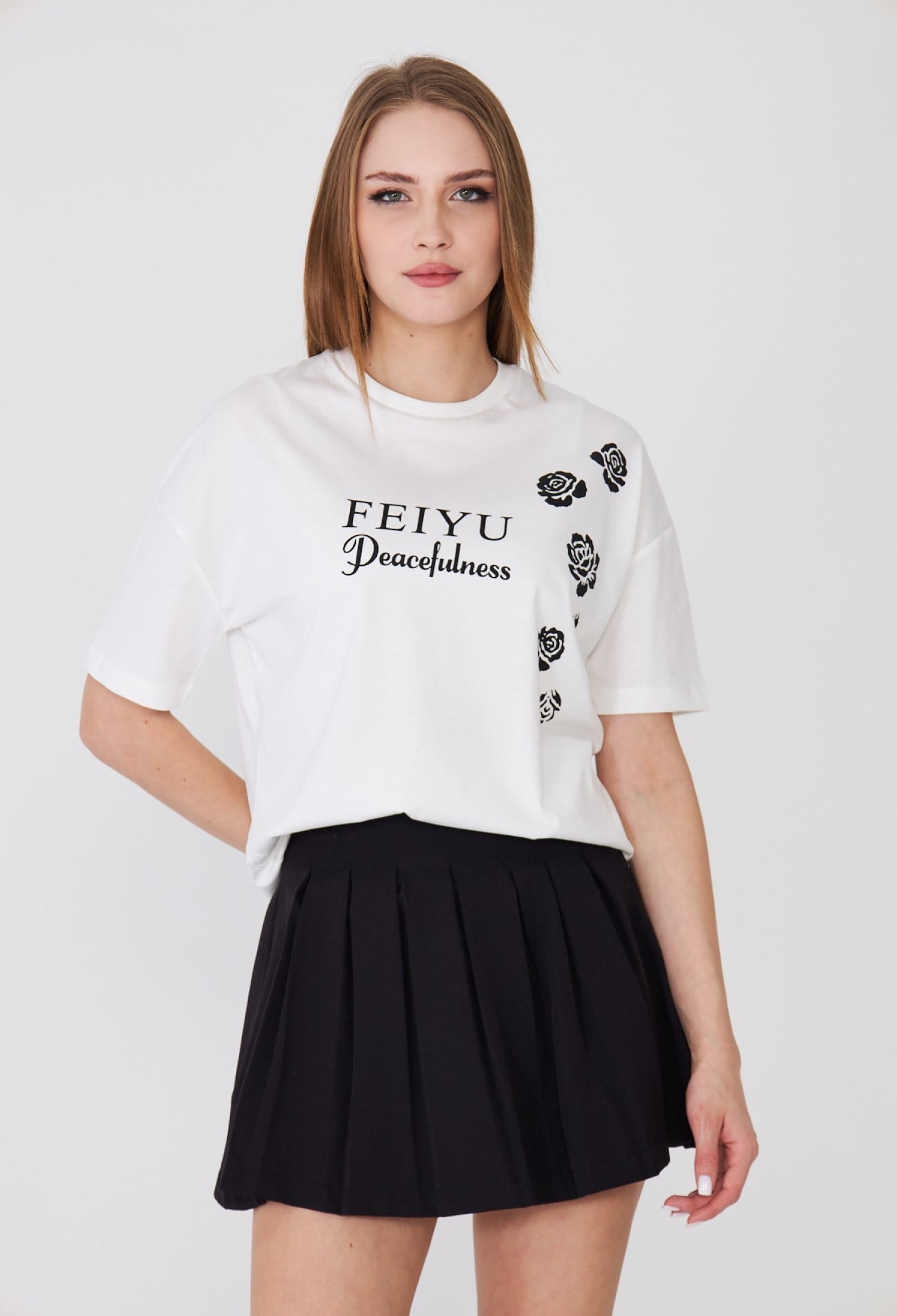 White Casual Oversized Fit Tshirt - Brand: Sortie Collection - Women & Kids, Baby Clothes Wholesale - TheBS Women